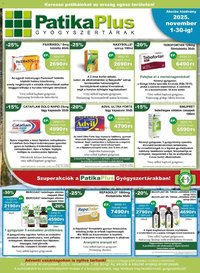 PatikaPlus újság 2025.11.01. Akciós újság PatikaPlus (2025-11-01 - 2025-11-30)