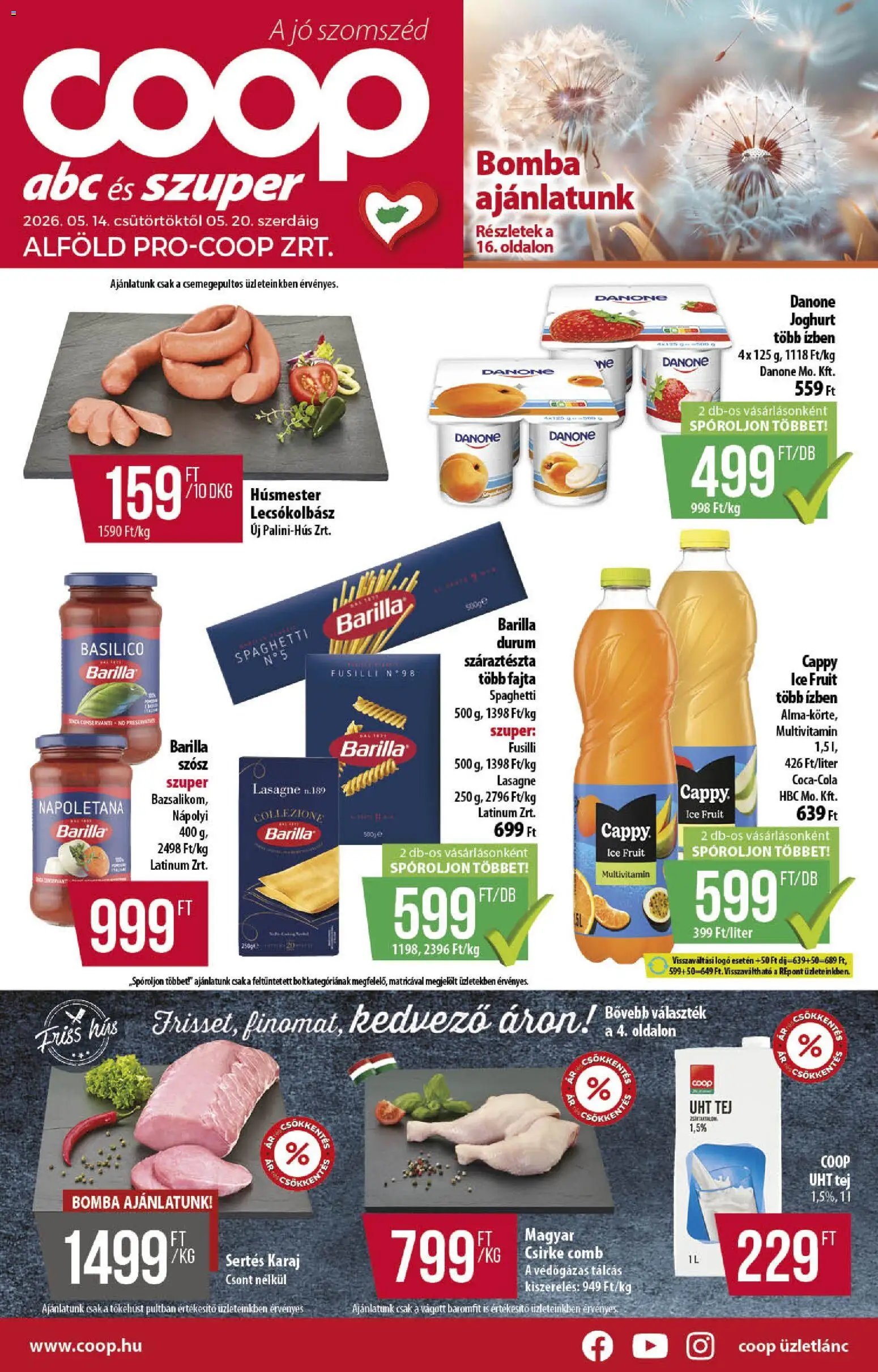 COOP újság 2026.05.14. COOP - Abc & szuper / Alföld Pro-Coop Zrt. (2026-05-14 - 2026-05-20)