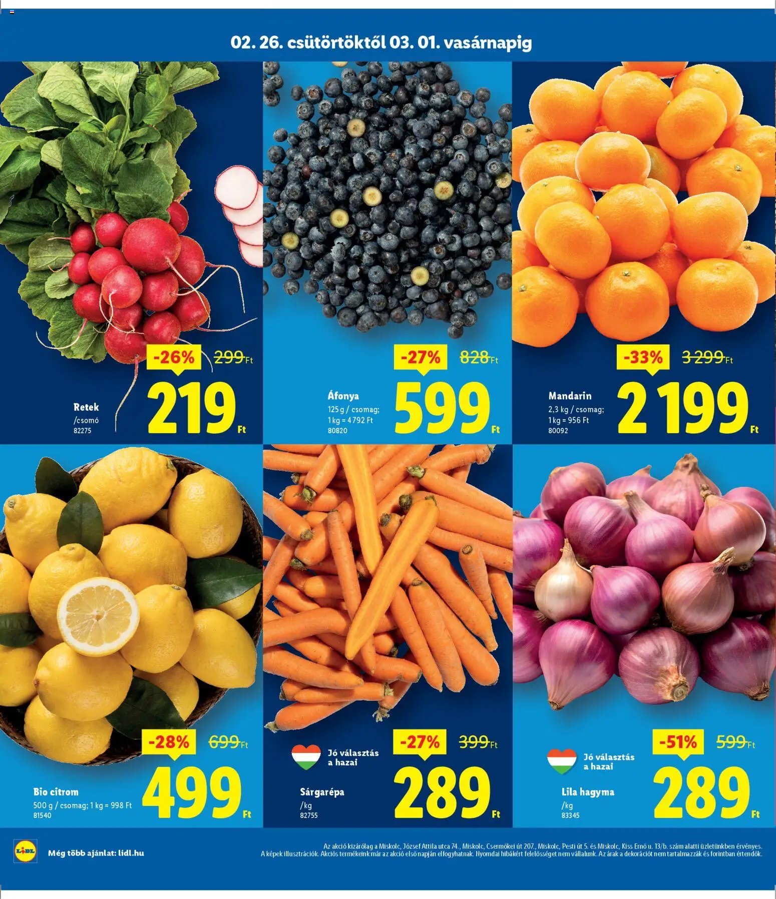 Lidl újság 2026.02.26. Miskolc (2026-02-26 - 2026-03-01)