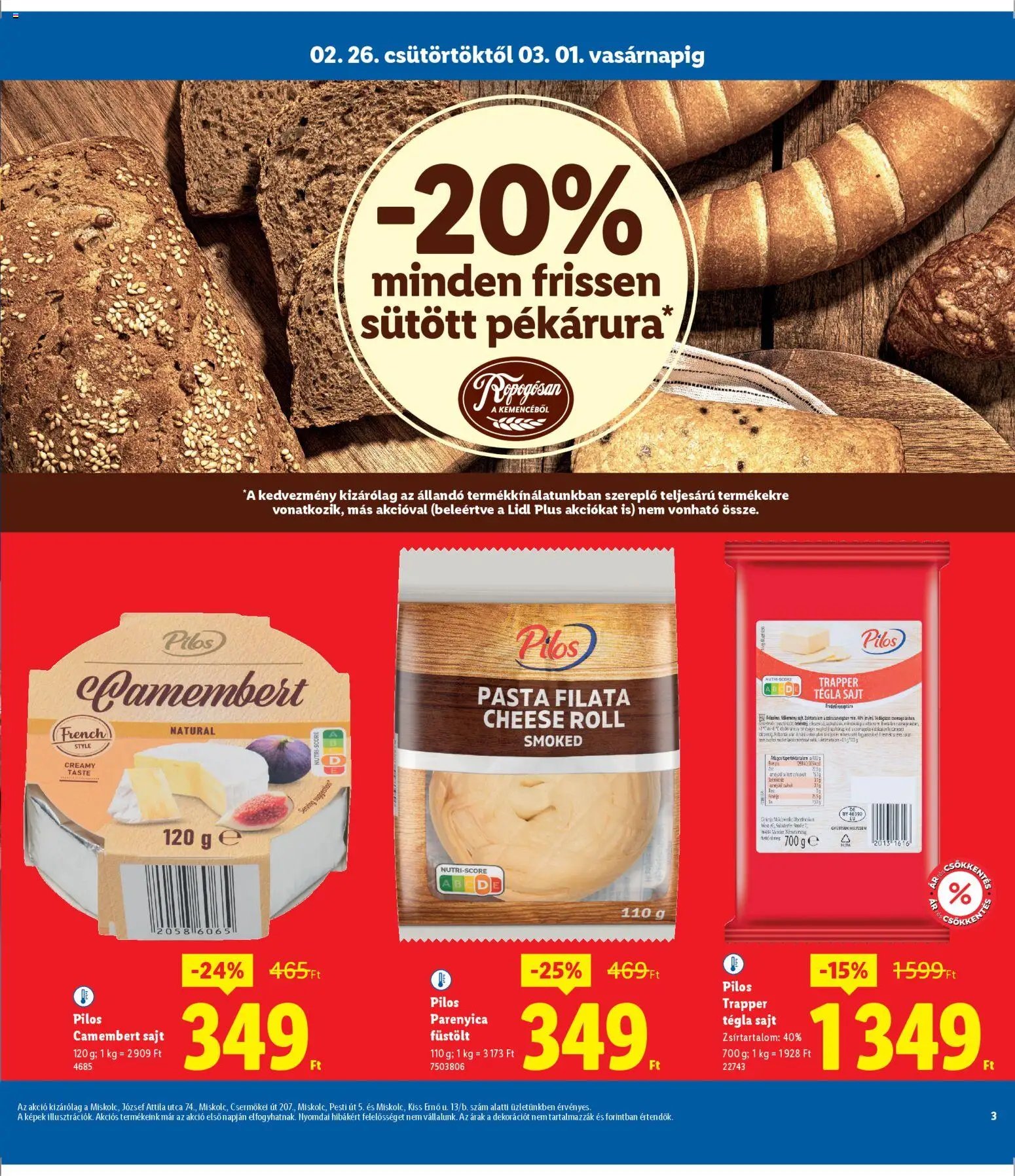 Lidl újság 2026.02.26. Miskolc (2026-02-26 - 2026-03-01)