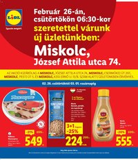 Lidl újság 2026.02.26. Miskolc (2026-02-26 - 2026-03-01)