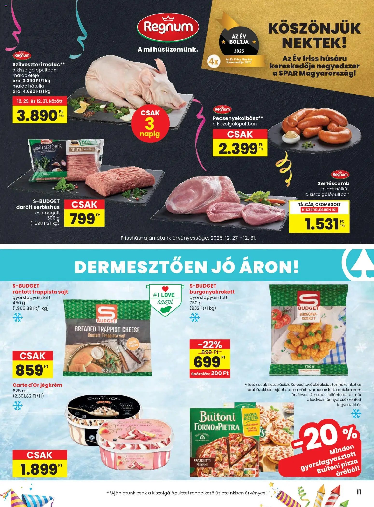 Spar újság 2025.12.23. Akciós újság Spar (2025-12-23 - 2026-01-02)