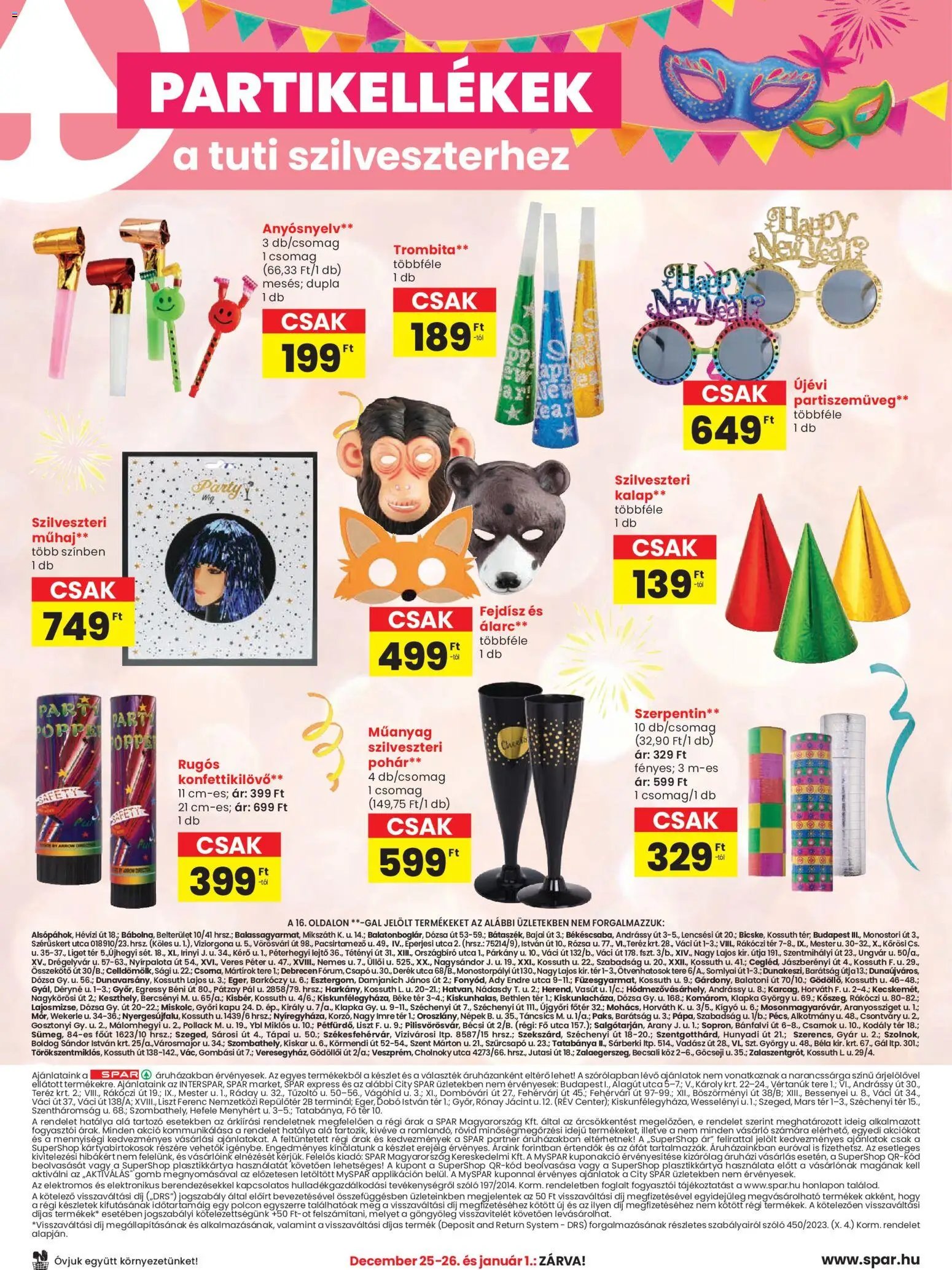 Spar újság 2025.12.23. Akciós újság Spar (2025-12-23 - 2026-01-02)