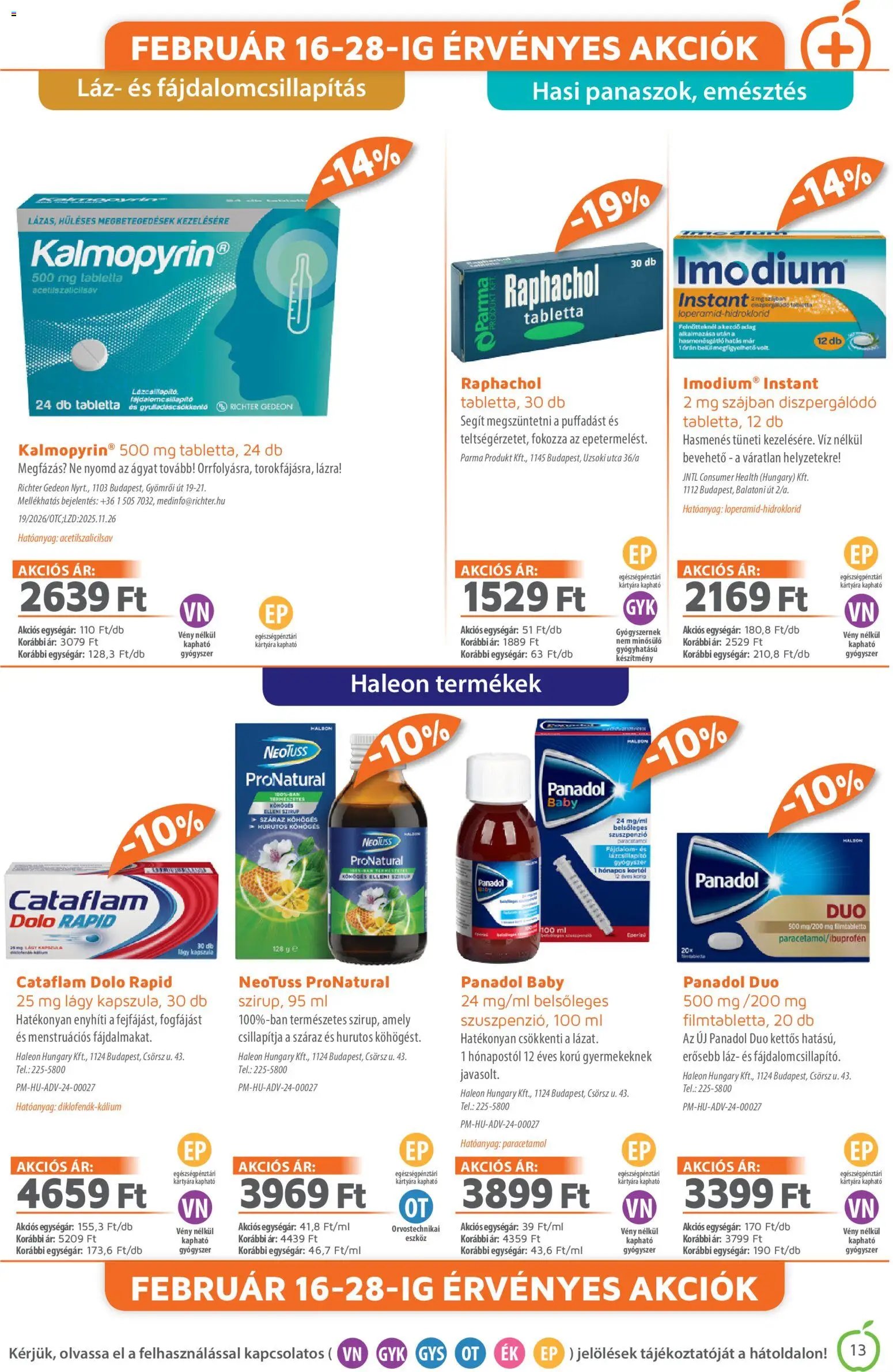 Alma Gyógyszertárak újság 2026.02.01. Akciós újság Alma Gyógyszertárak (2026-02-01 - 2026-02-28)