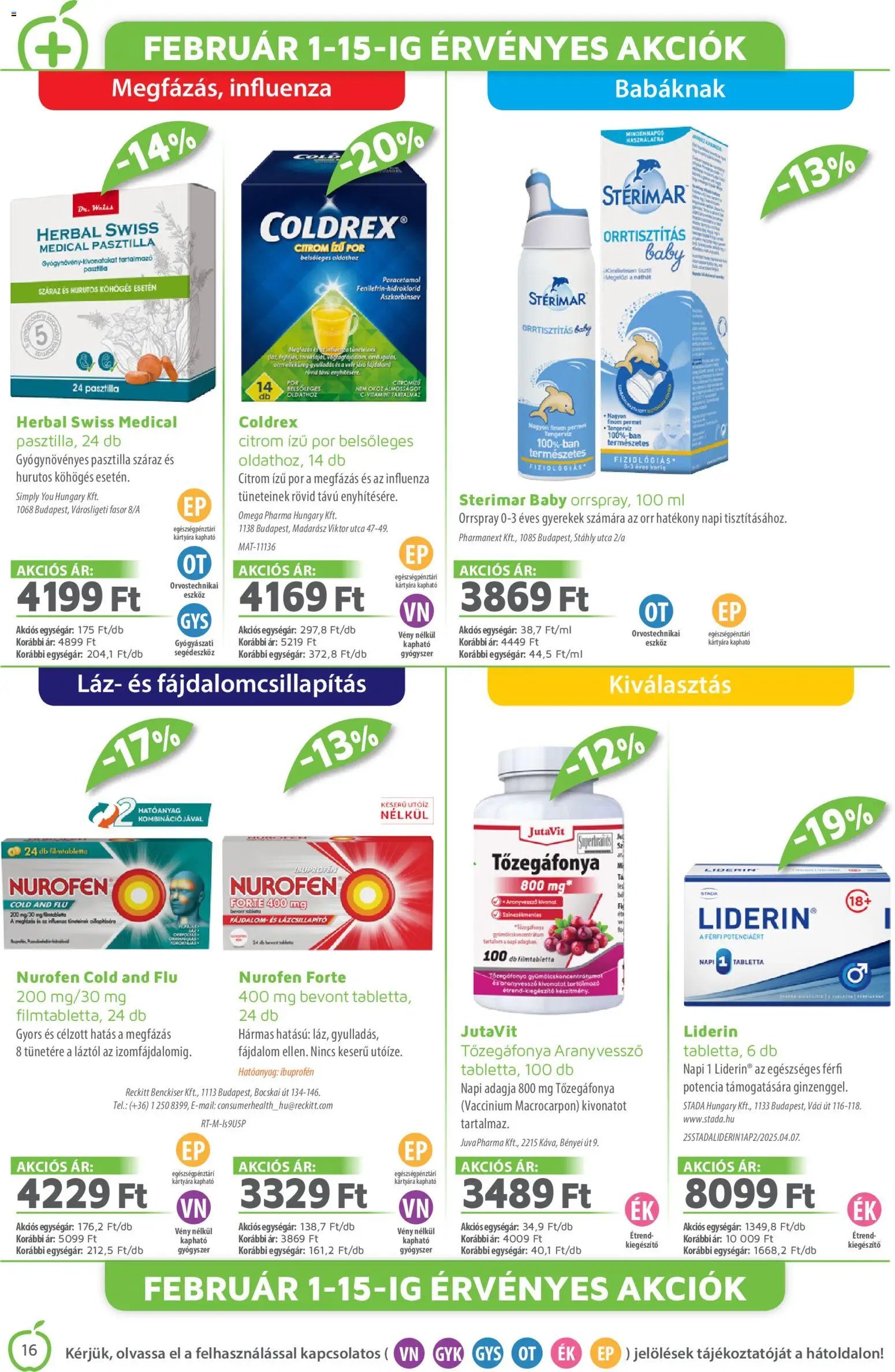 Alma Gyógyszertárak újság 2026.02.01. Akciós újság Alma Gyógyszertárak (2026-02-01 - 2026-02-28)