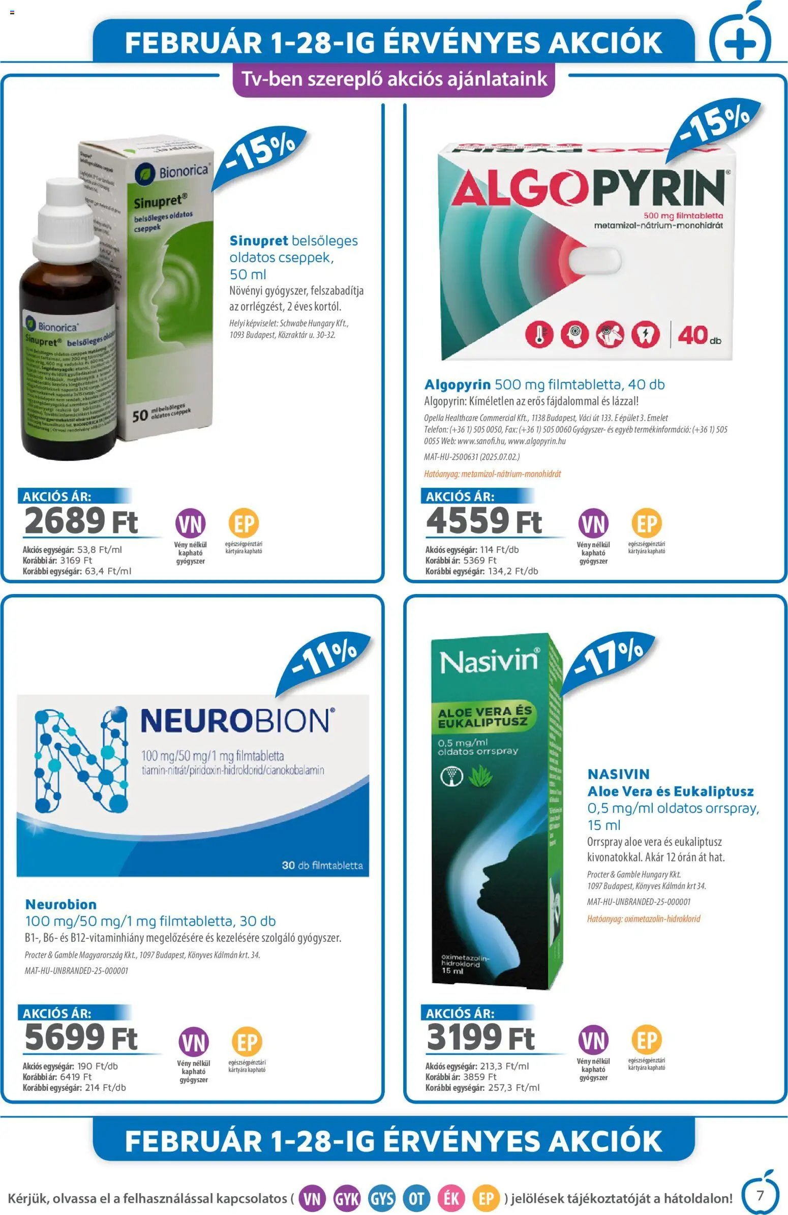 Alma Gyógyszertárak újság 2026.02.01. Akciós újság Alma Gyógyszertárak (2026-02-01 - 2026-02-28)