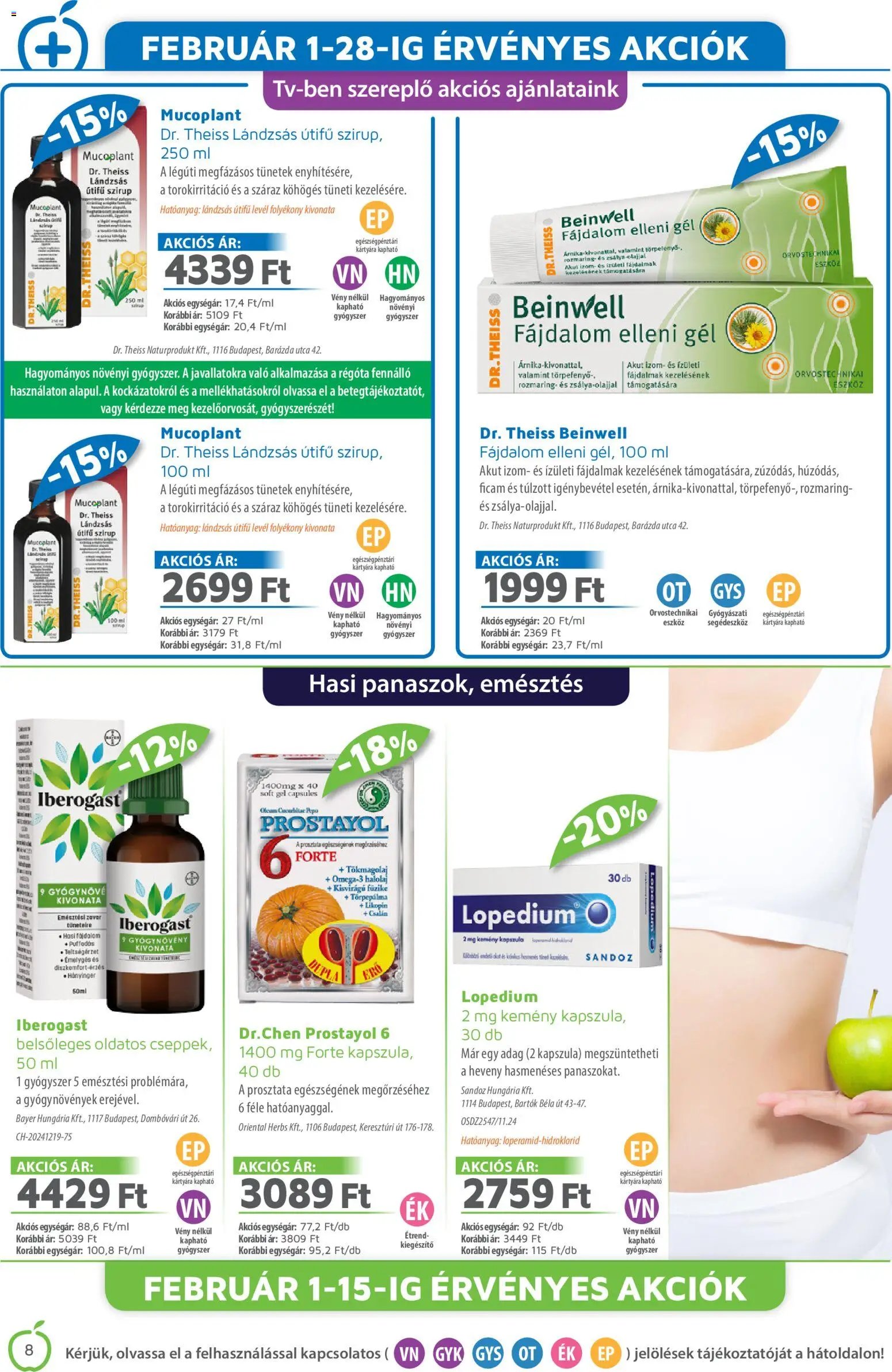 Alma Gyógyszertárak újság 2026.02.01. Akciós újság Alma Gyógyszertárak (2026-02-01 - 2026-02-28)