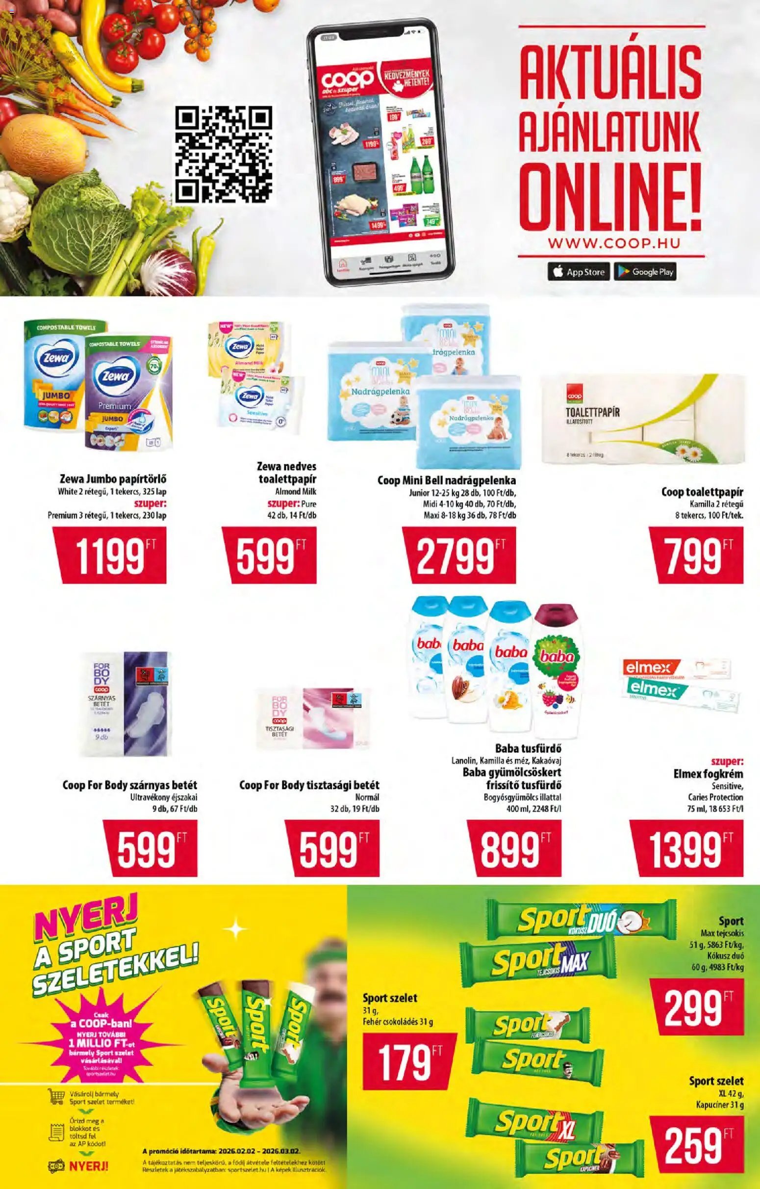 COOP újság 2026.02.05. Alföld Pro-Coop Zrt. - Abc szuper (2026-02-05 - 2026-02-11)