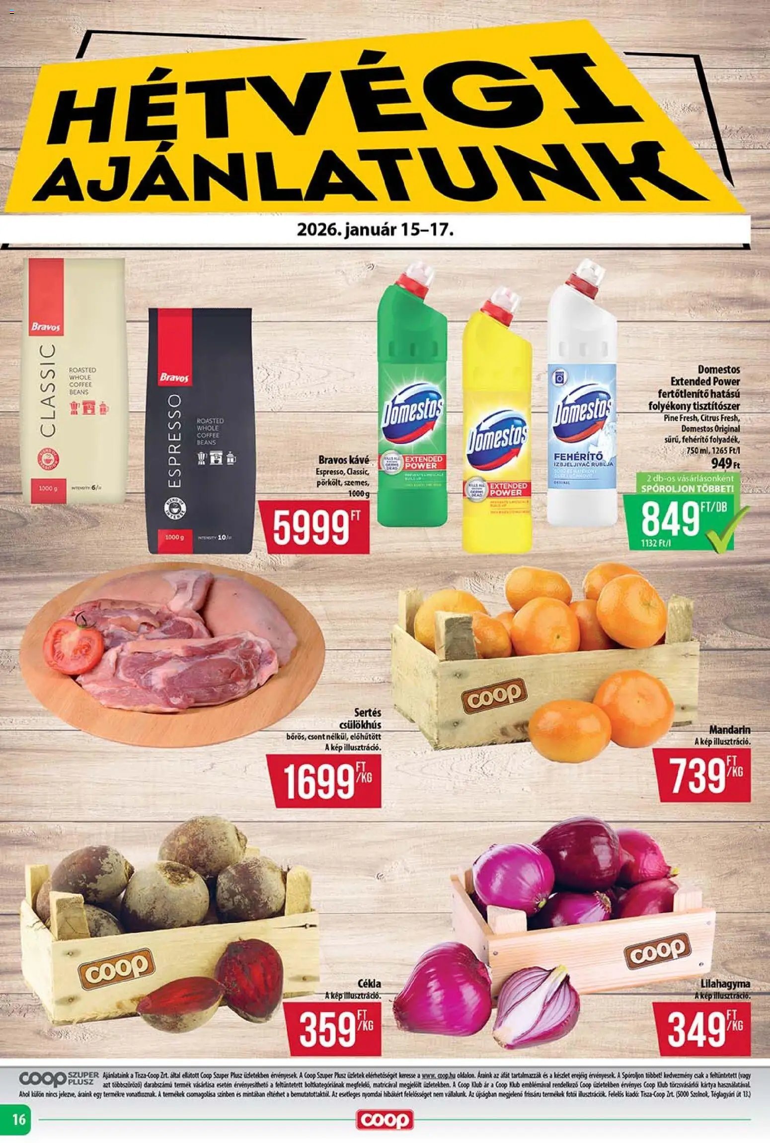 COOP újság 2026.01.15. Tisza - Szuper Plusz (2026-01-15 - 2026-01-21)