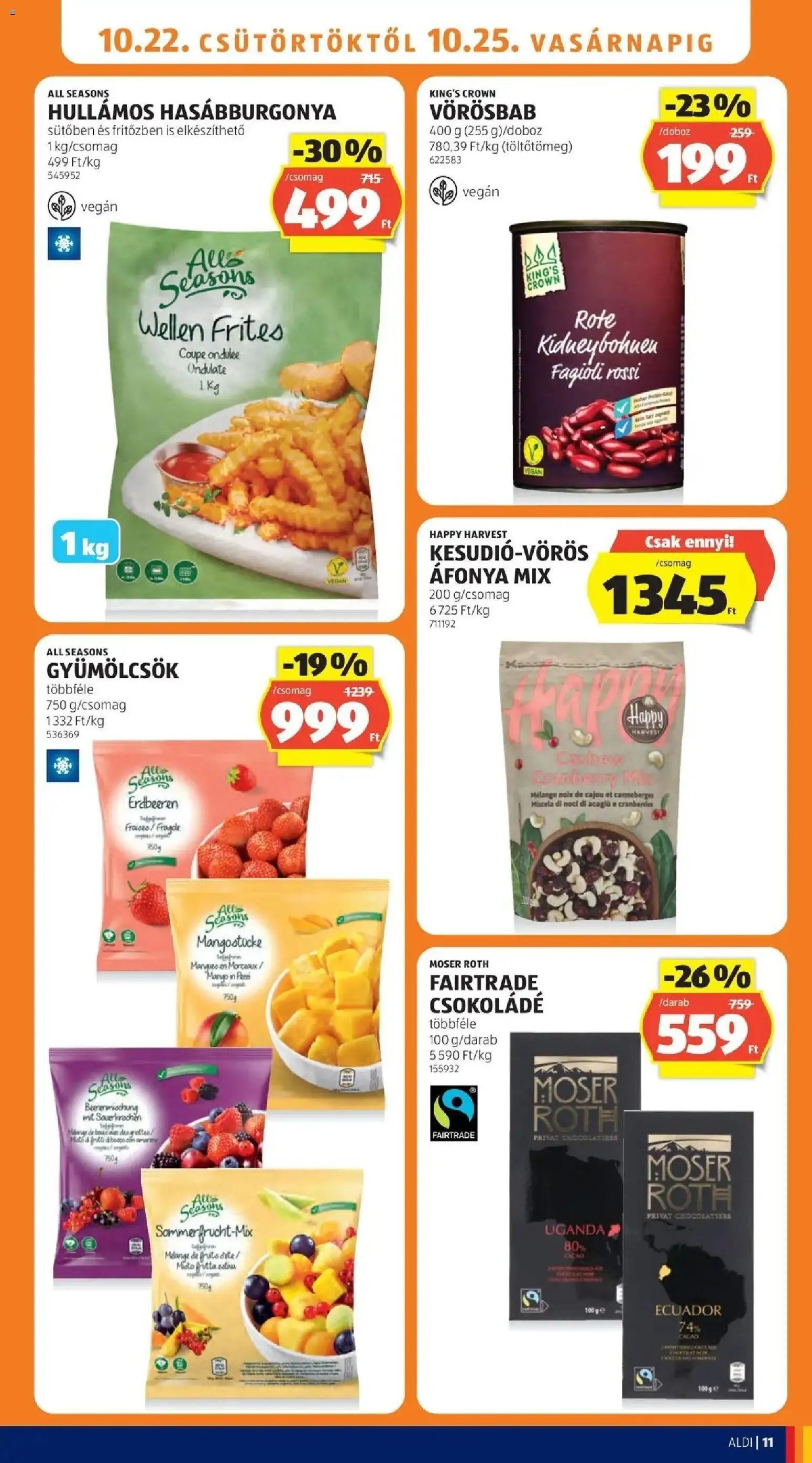 Aldi aktuális akciós újság 2026.10.22. - lapozható formában szórólap ✳️