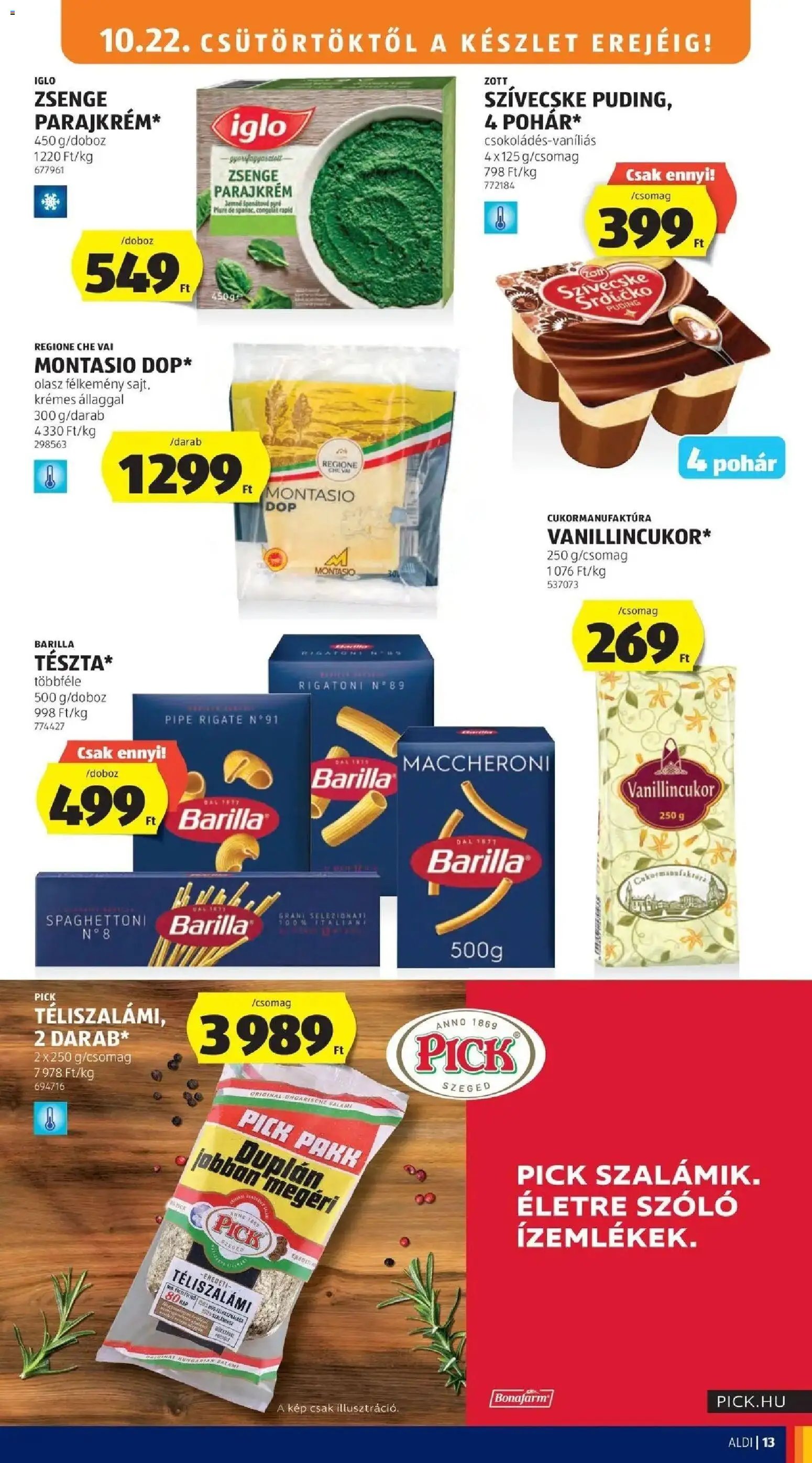 Aldi aktuális akciós újság 2026.10.22. - lapozható formában szórólap ✳️