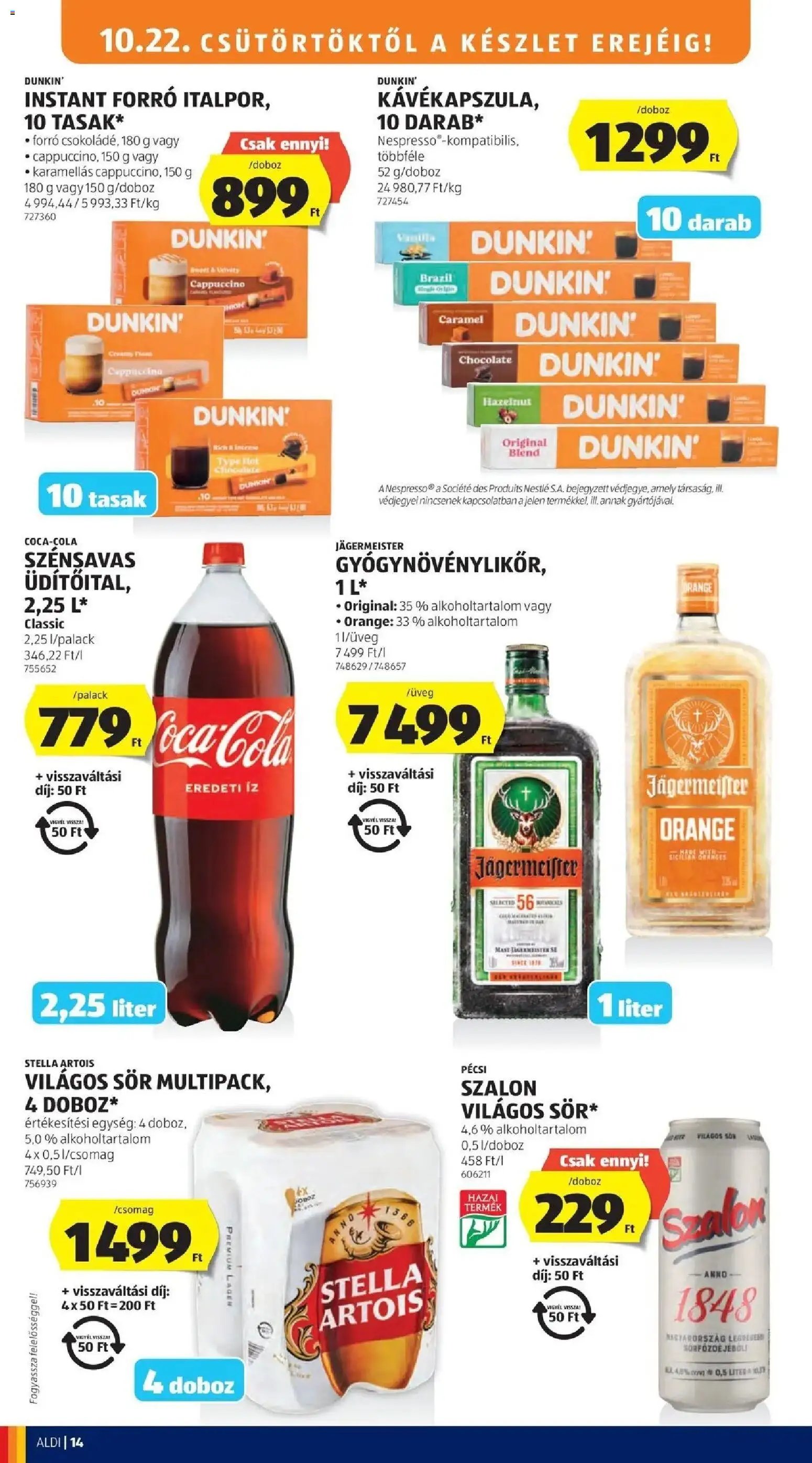 Aldi aktuális akciós újság 2026.10.22. - lapozható formában szórólap ✳️