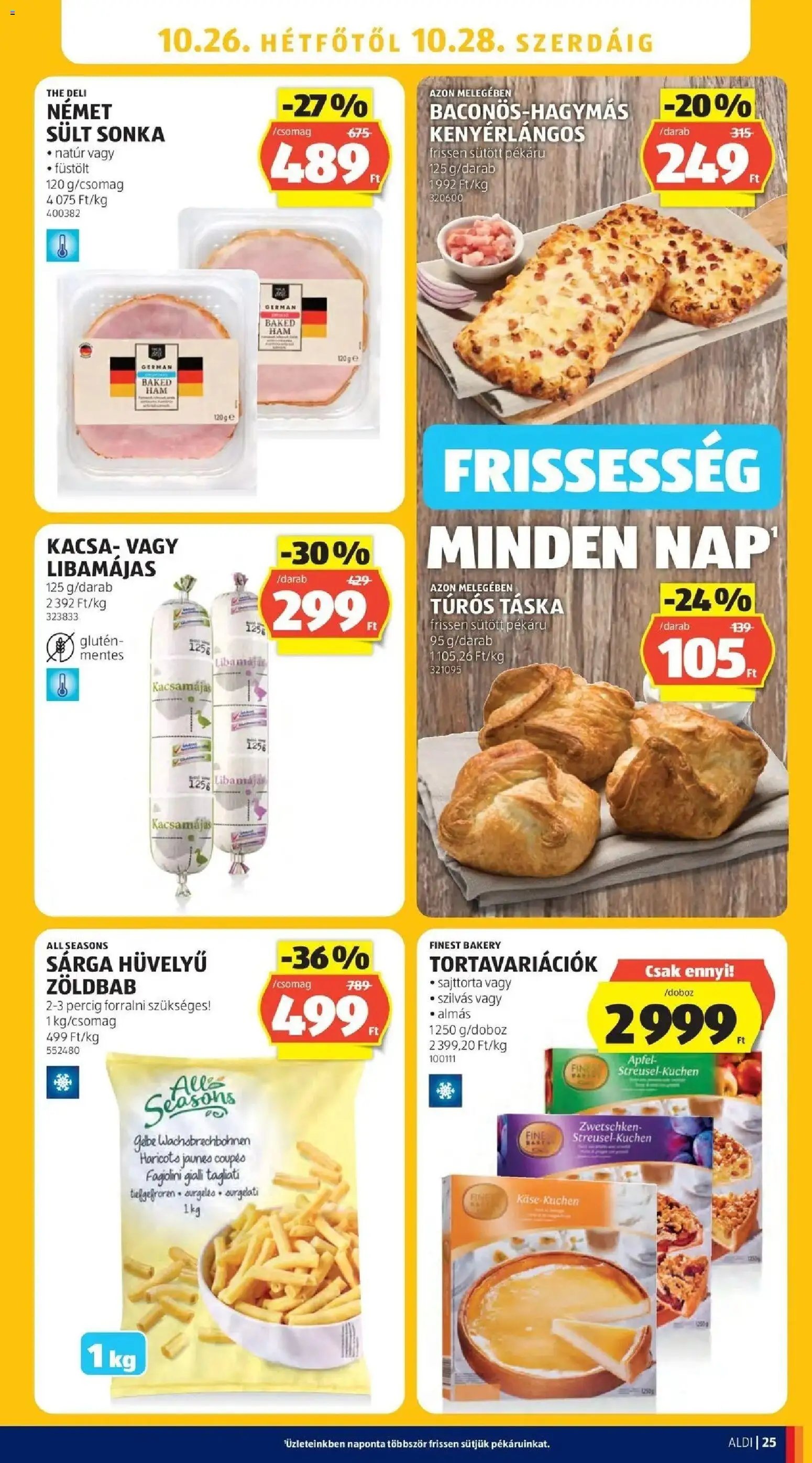 Aldi aktuális akciós újság 2026.10.22. - lapozható formában szórólap ✳️