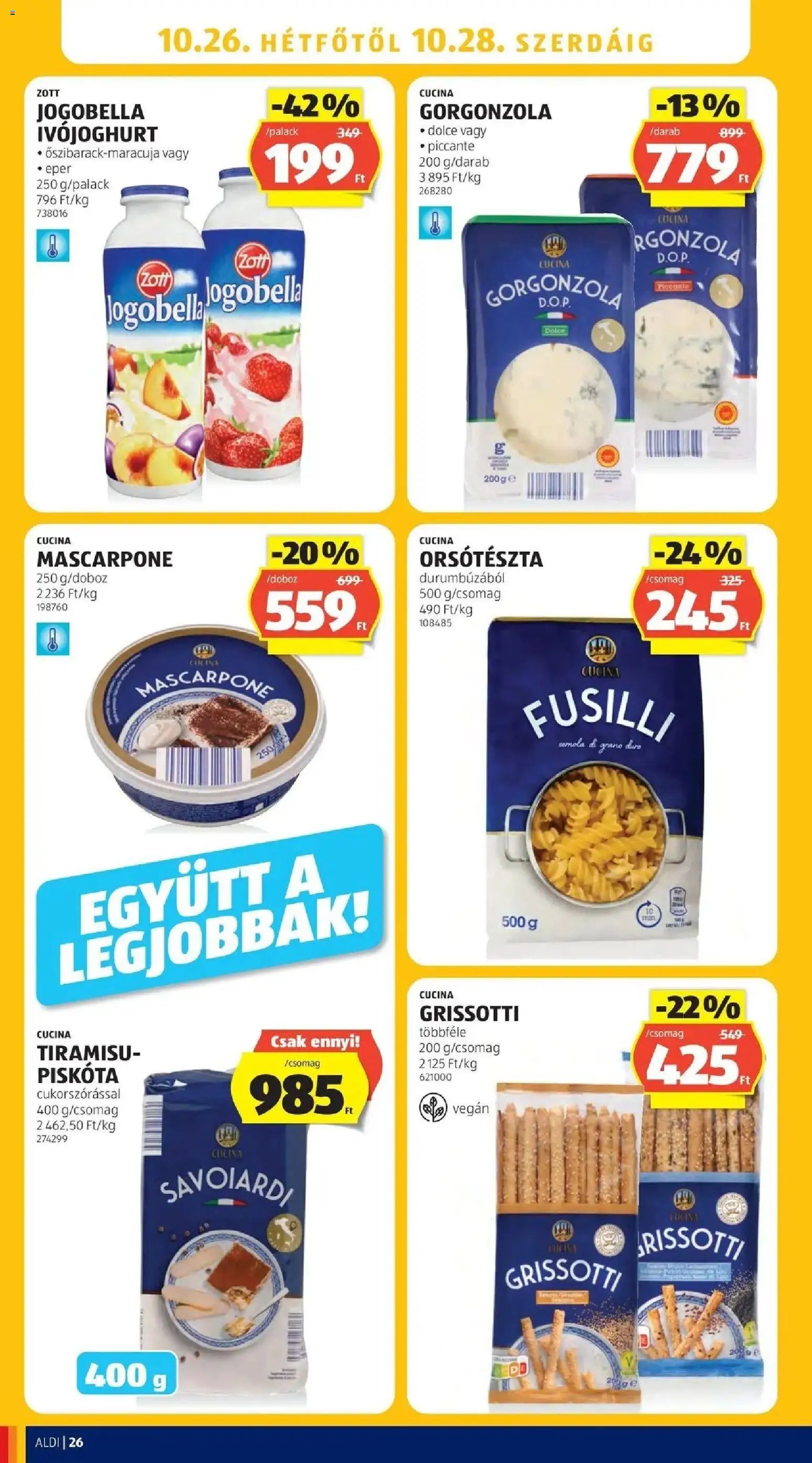 Aldi aktuális akciós újság 2026.10.22. - lapozható formában szórólap ✳️