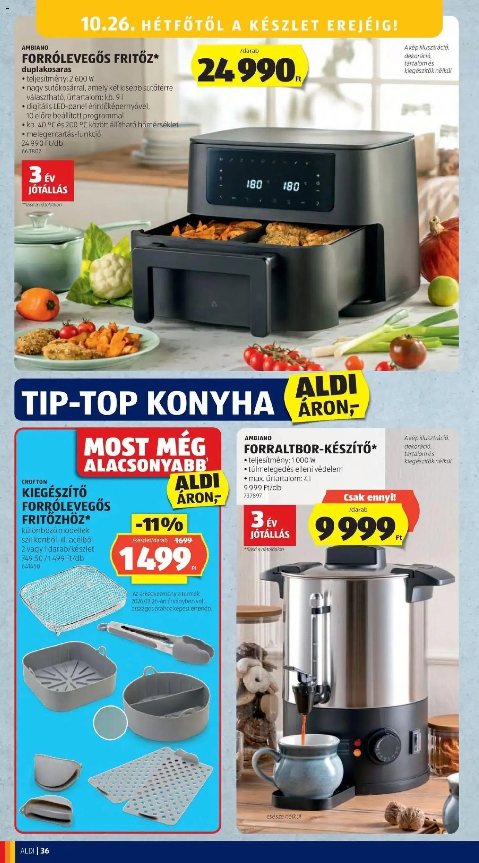 Aldi aktuális akciós újság 2026.10.22. - lapozható formában szórólap ✳️