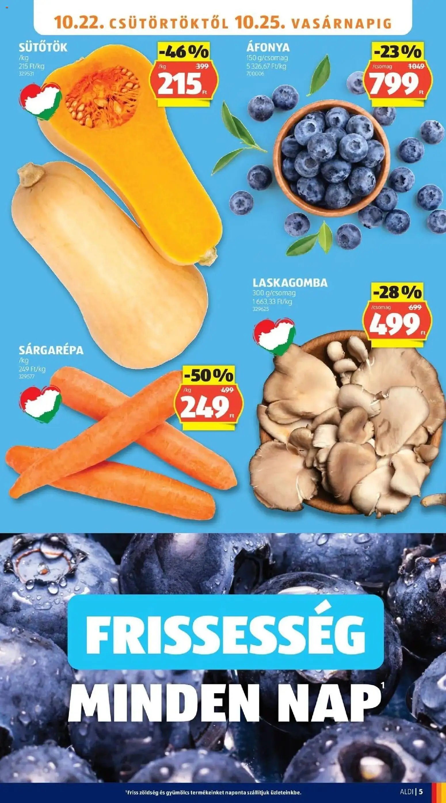 Aldi aktuális akciós újság 2026.10.22. - lapozható formában szórólap ✳️