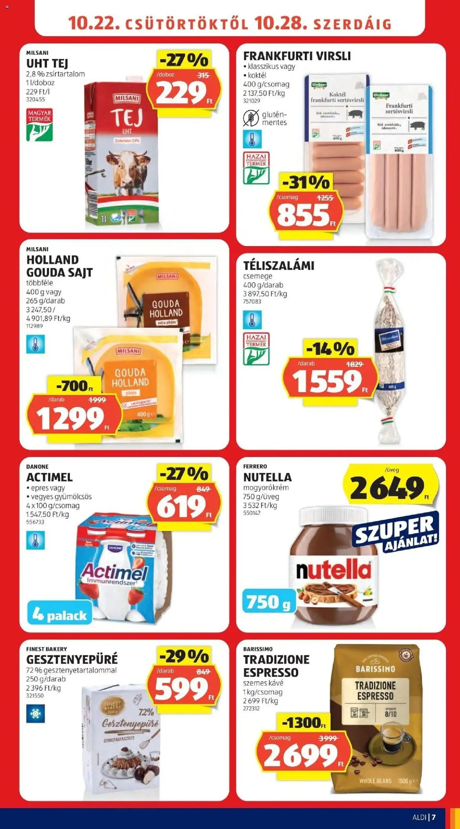 Aldi aktuális akciós újság 2026.10.22. - lapozható formában szórólap ✳️
