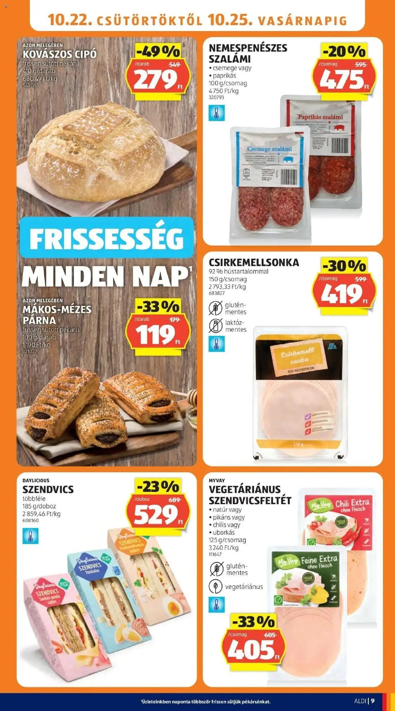 Aldi aktuális akciós újság 2026.10.22. - lapozható formában szórólap ✳️