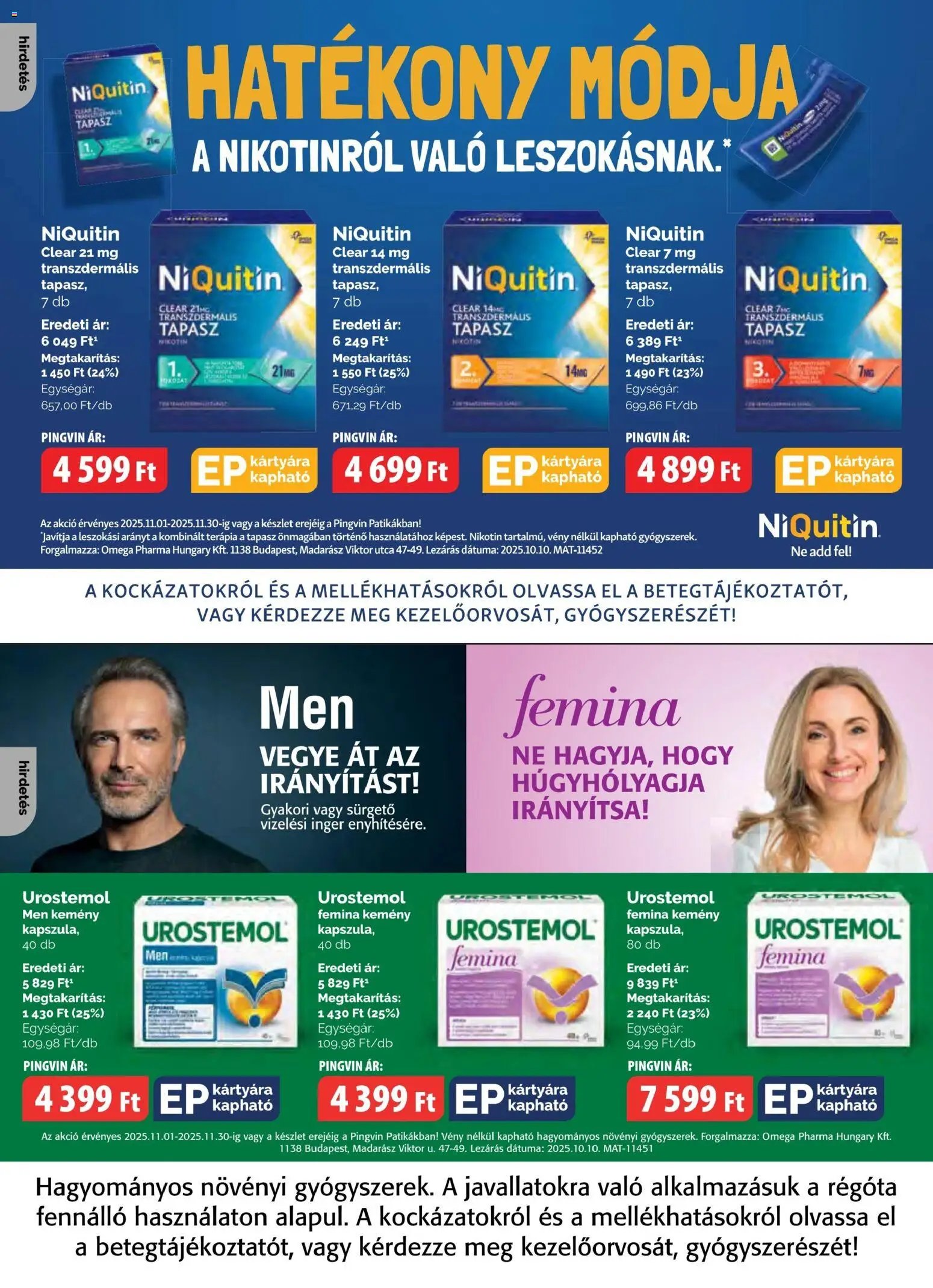 Pingvin Patika újság 2025.11.01. Pingvin Magazin (2025-11-01 - 2025-11-30)