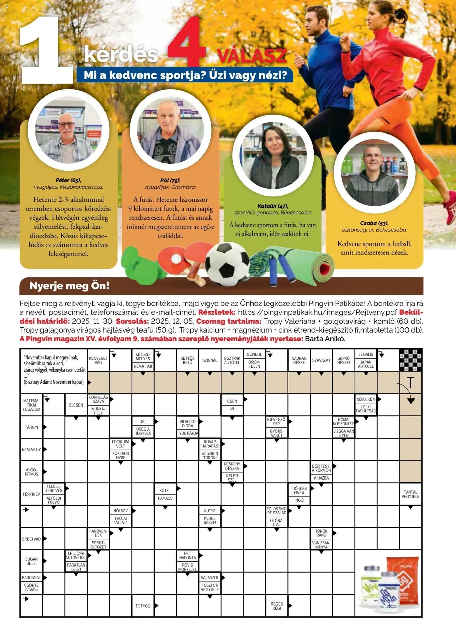Pingvin Patika újság 2025.11.01. Pingvin Magazin (2025-11-01 - 2025-11-30)
