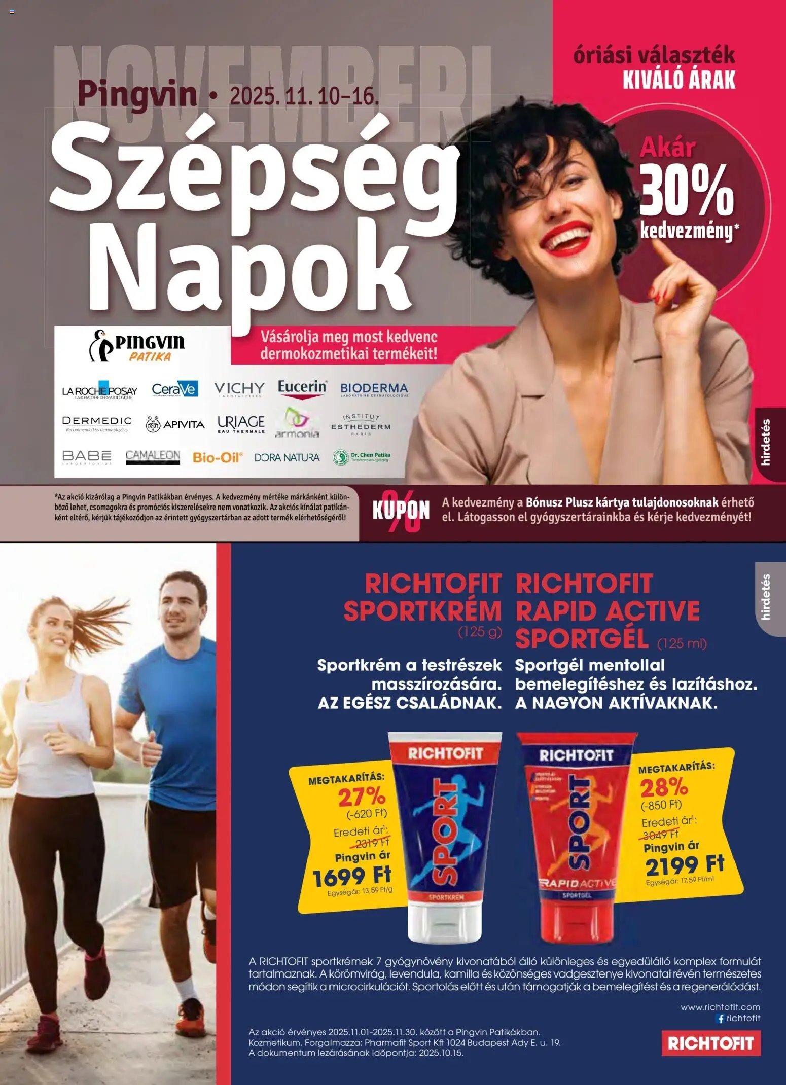 Pingvin Patika újság 2025.11.01. Pingvin Magazin (2025-11-01 - 2025-11-30)