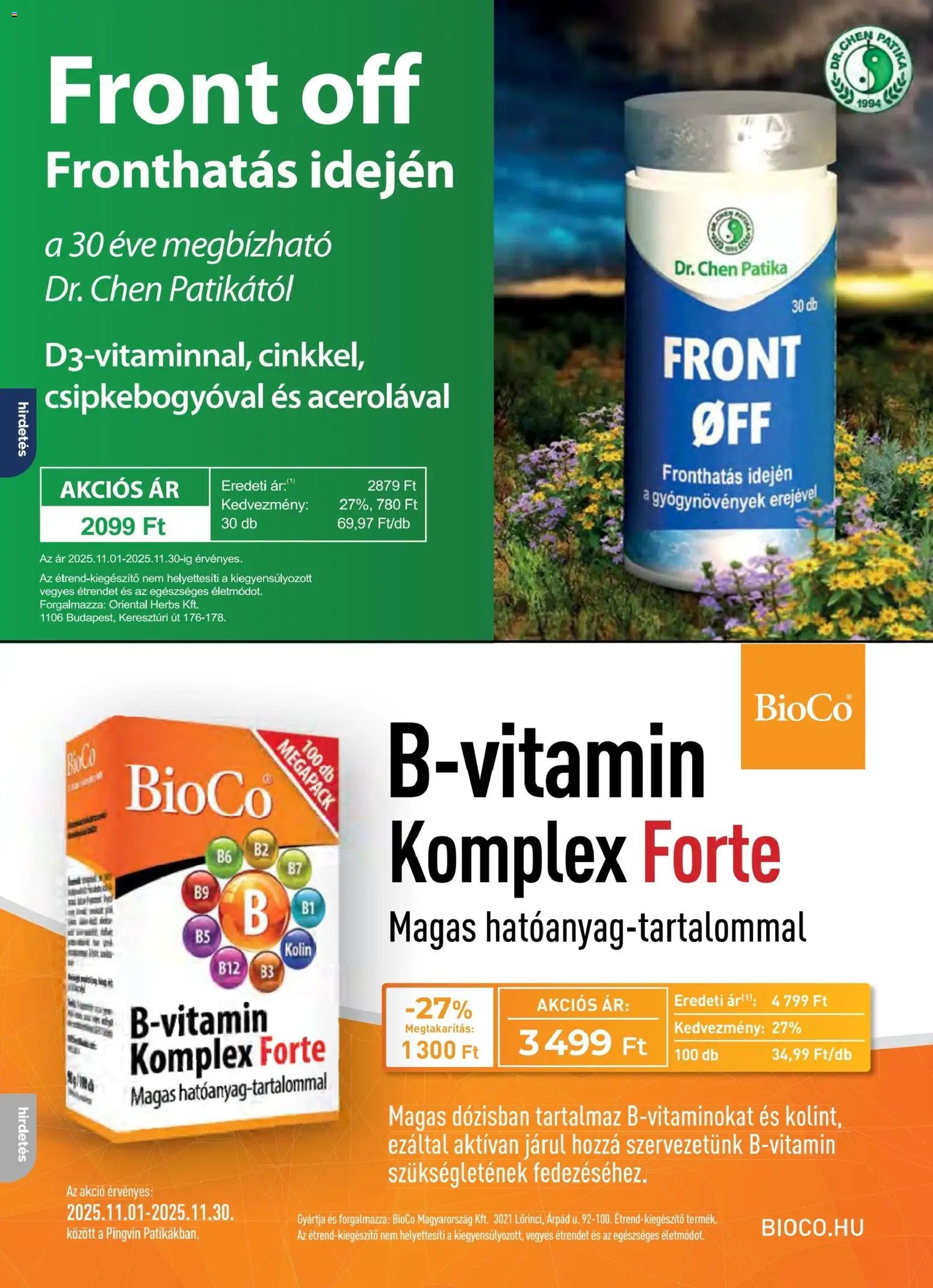 Pingvin Patika újság 2025.11.01. Pingvin Magazin (2025-11-01 - 2025-11-30)