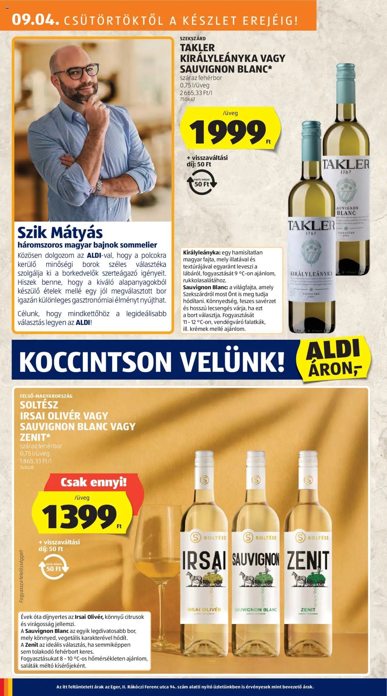 Aldi újság 2025.09.04. Akciós újság Aldi (2025-09-04 - 2025-09-10)