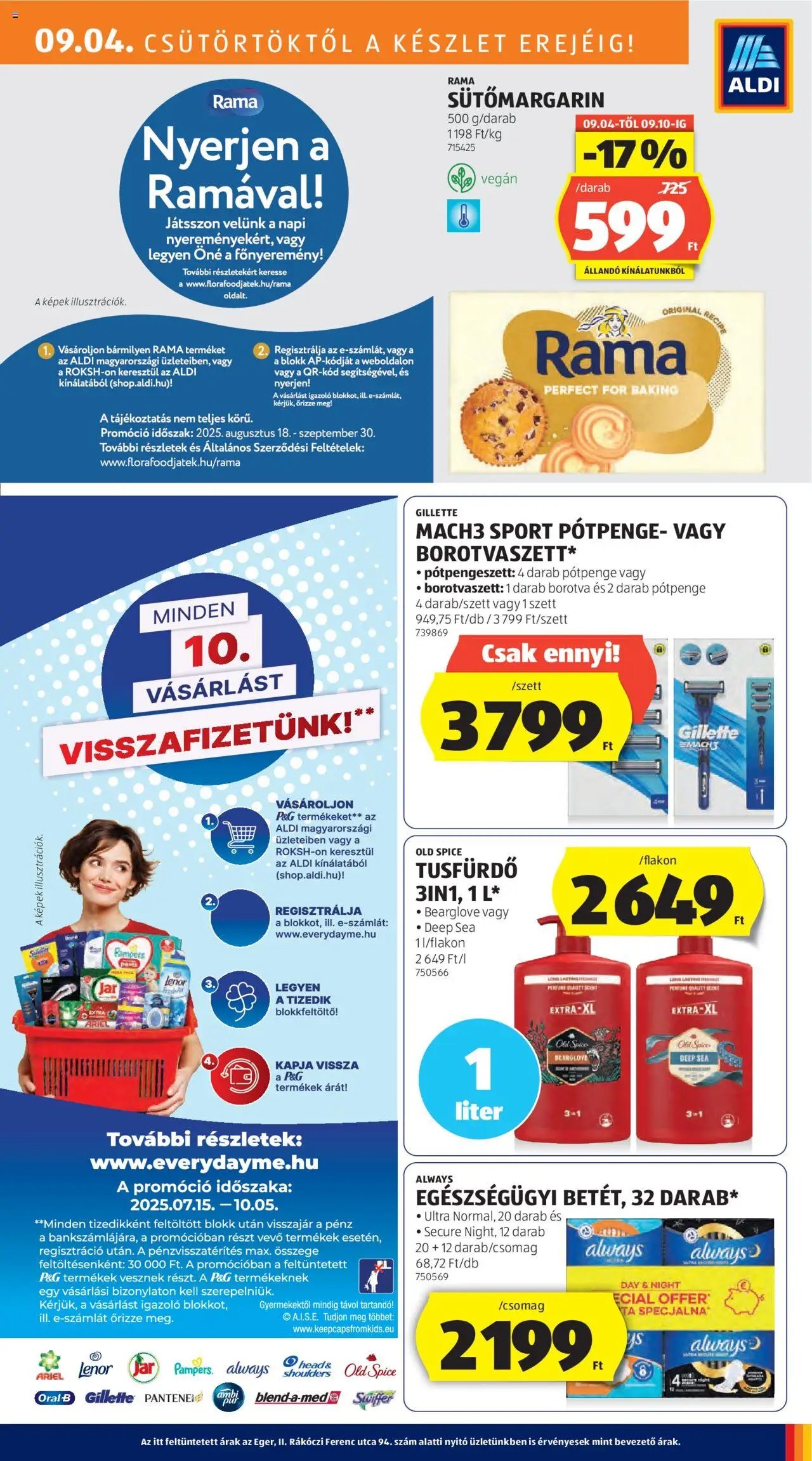 Aldi újság 2025.09.04. Akciós újság Aldi (2025-09-04 - 2025-09-10)