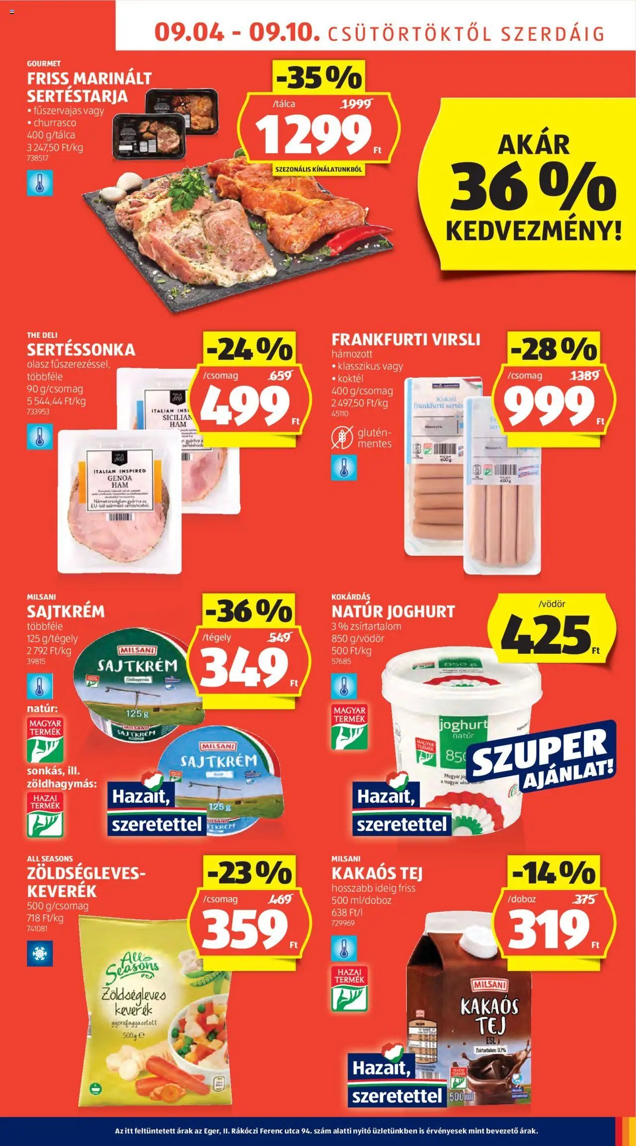 Aldi újság 2025.09.04. Akciós újság Aldi (2025-09-04 - 2025-09-10)