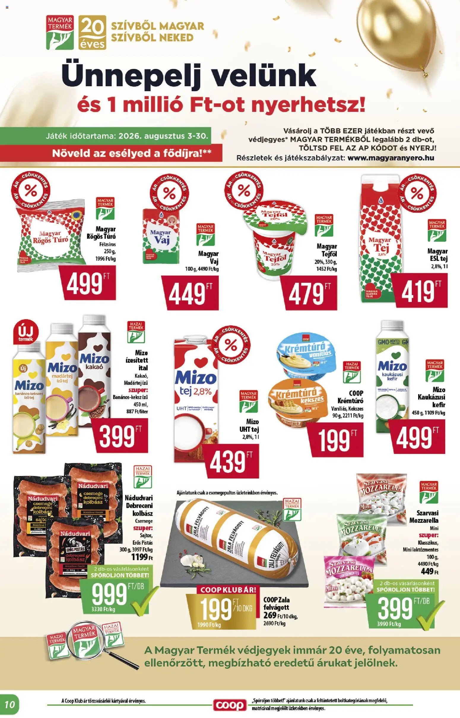 COOP újság 2026.08.21. COOP - Abc & szuper / Alföld Pro-Coop Zrt.