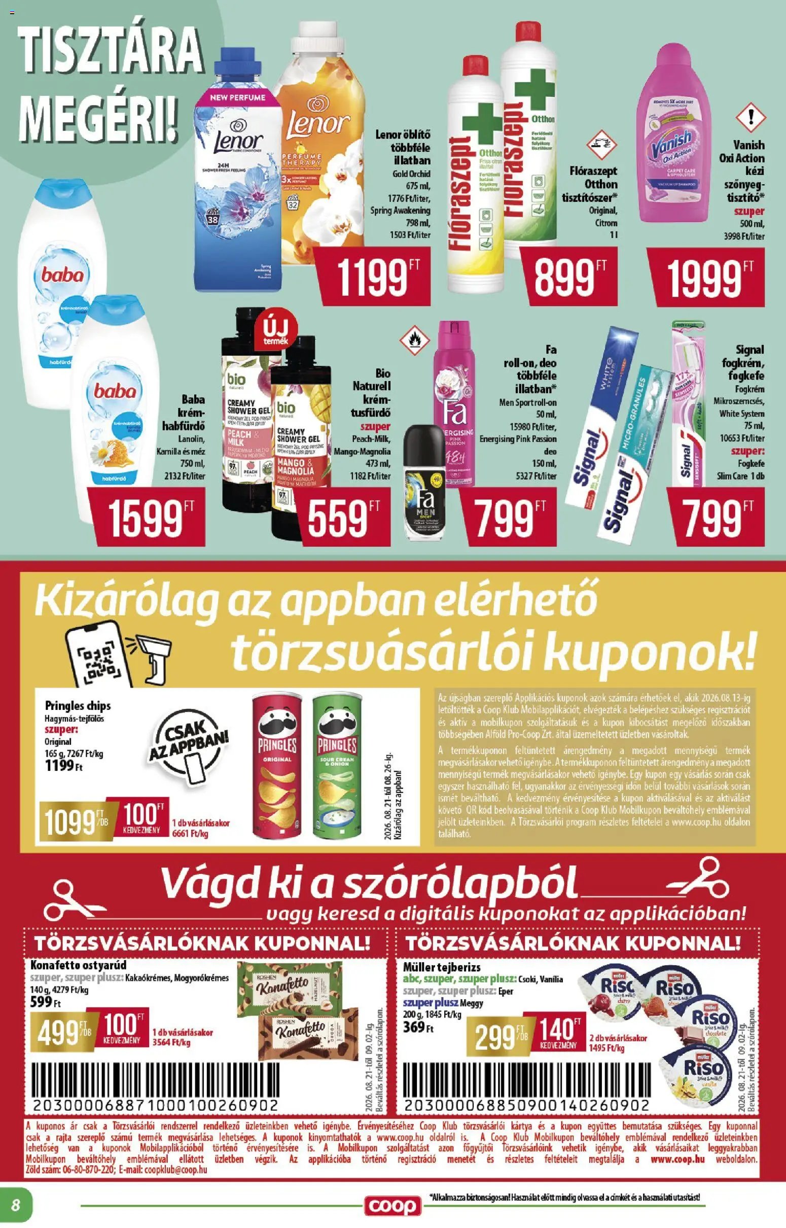 COOP újság 2026.08.21. COOP - Abc & szuper / Alföld Pro-Coop Zrt.