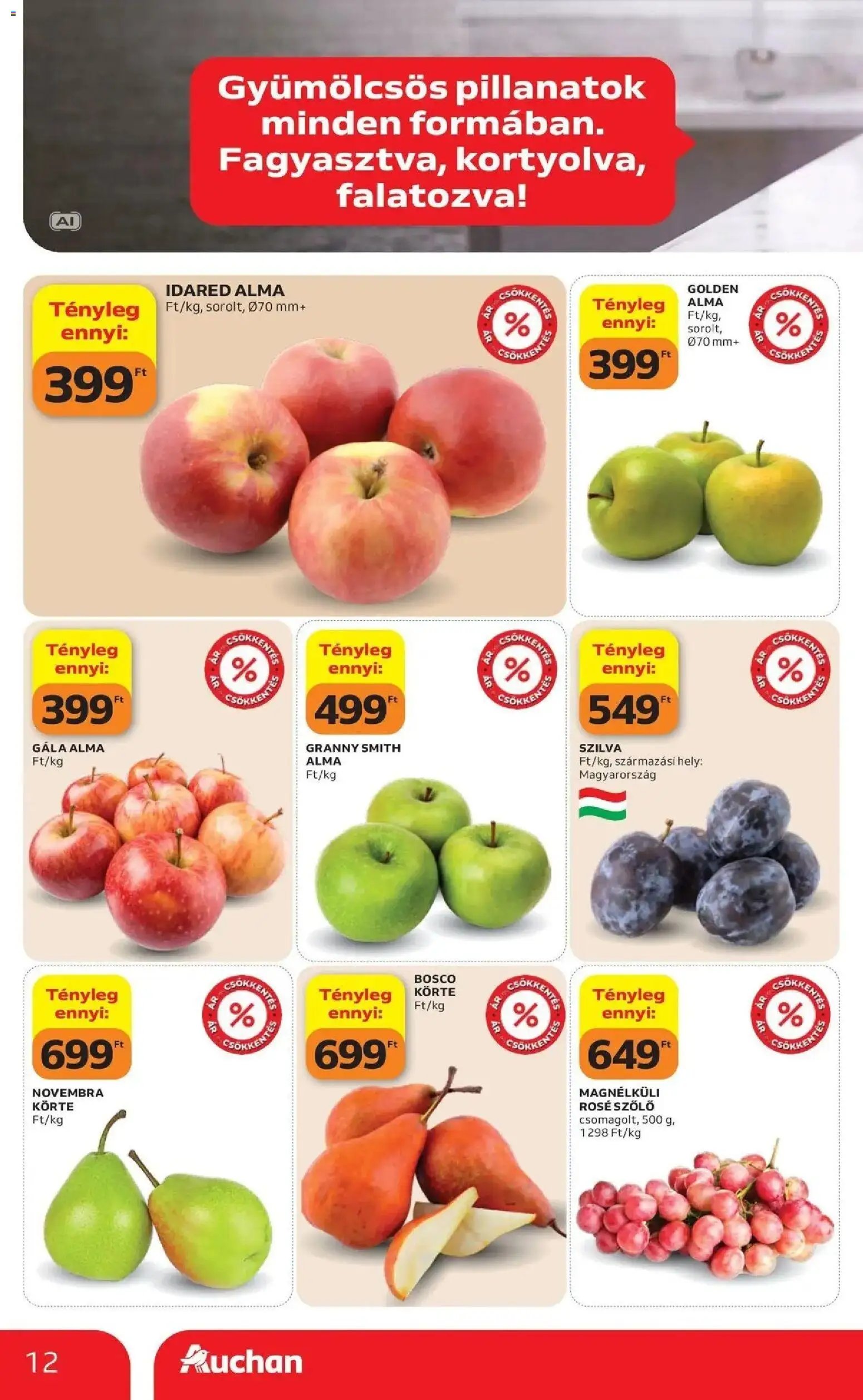 Auchan akciós újság Szolnok 2026.10.08. - lapozható formában szórólap ✳️