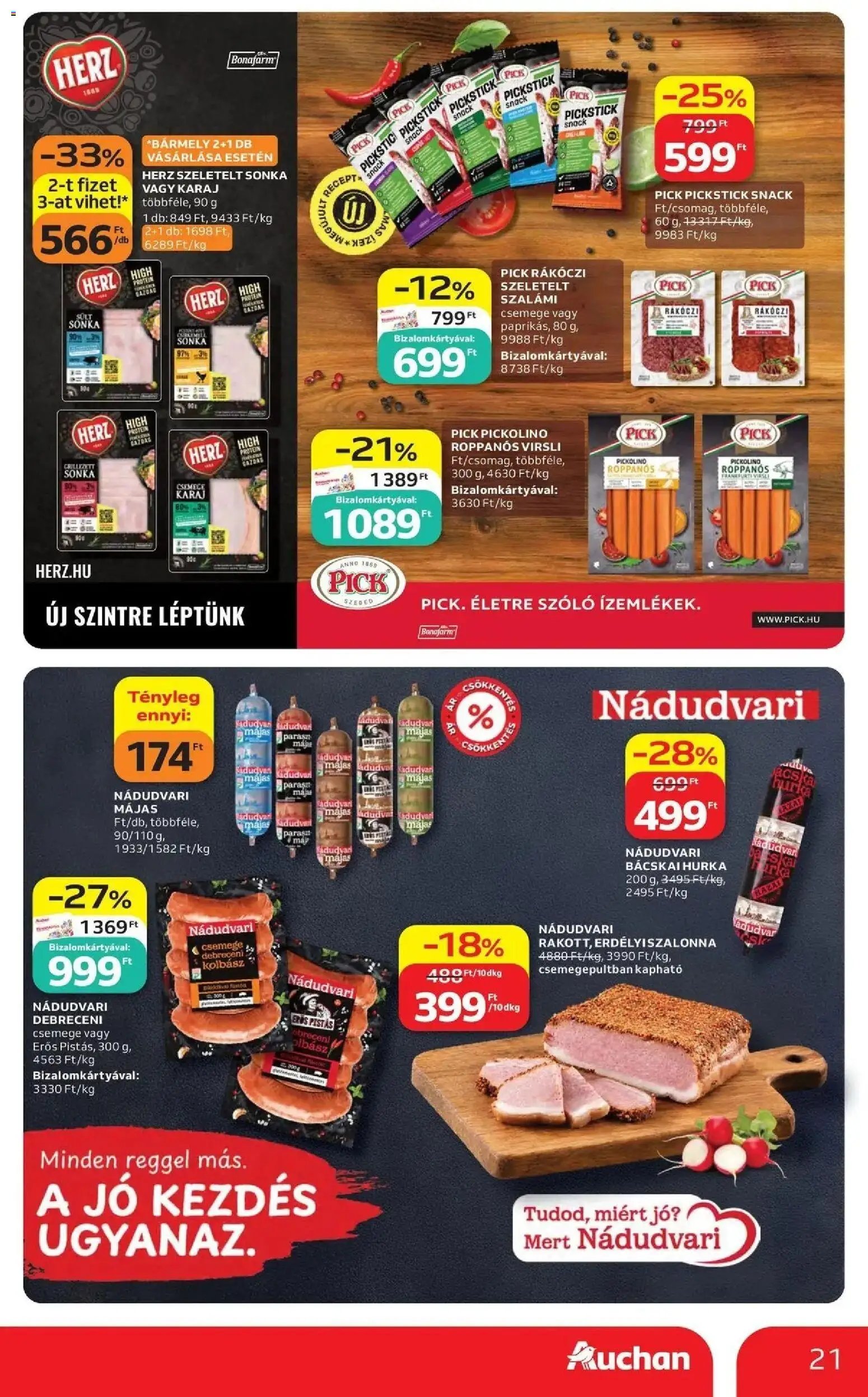Auchan akciós újság Szolnok 2026.10.08. - lapozható formában szórólap ✳️