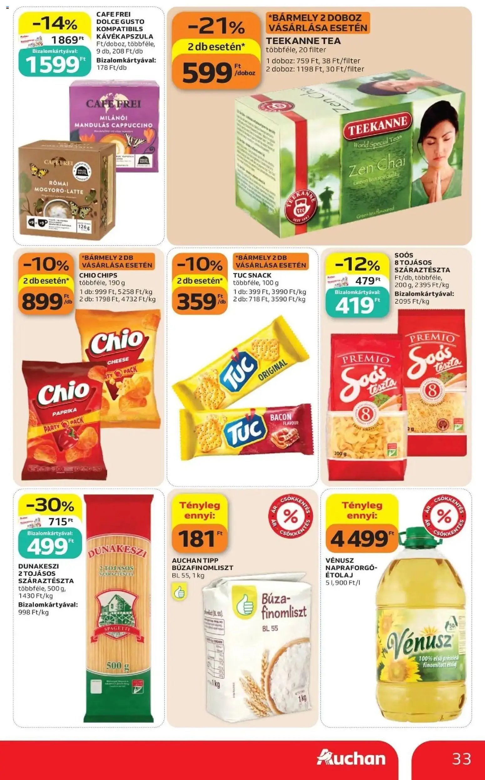 Auchan akciós újság Szolnok 2026.10.08. - lapozható formában szórólap ✳️