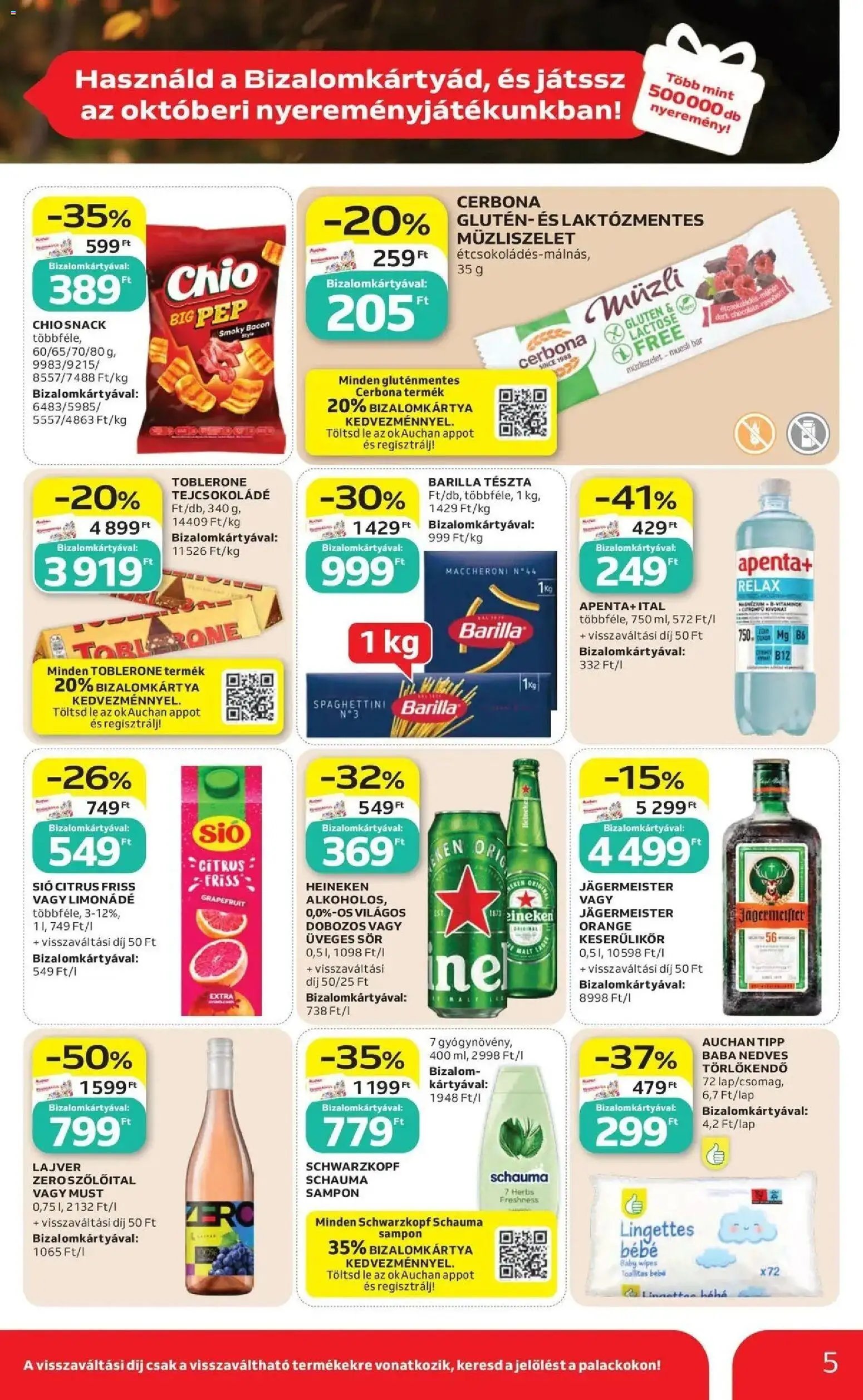 Auchan akciós újság Szolnok 2026.10.08. - lapozható formában szórólap ✳️