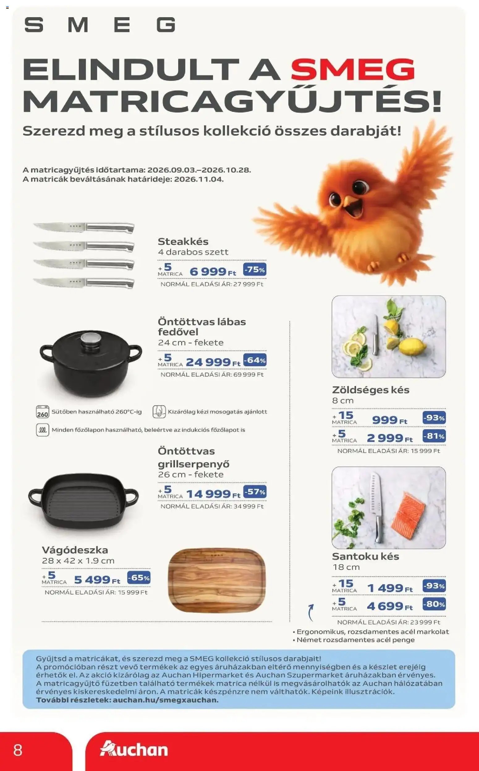 Auchan akciós újság Szolnok 2026.10.08. - lapozható formában szórólap ✳️