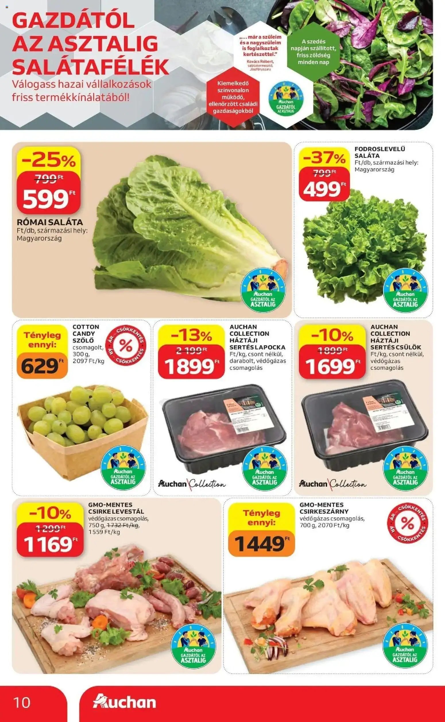 Auchan akciós újság Szolnok 2026.10.08. - lapozható formában szórólap ✳️