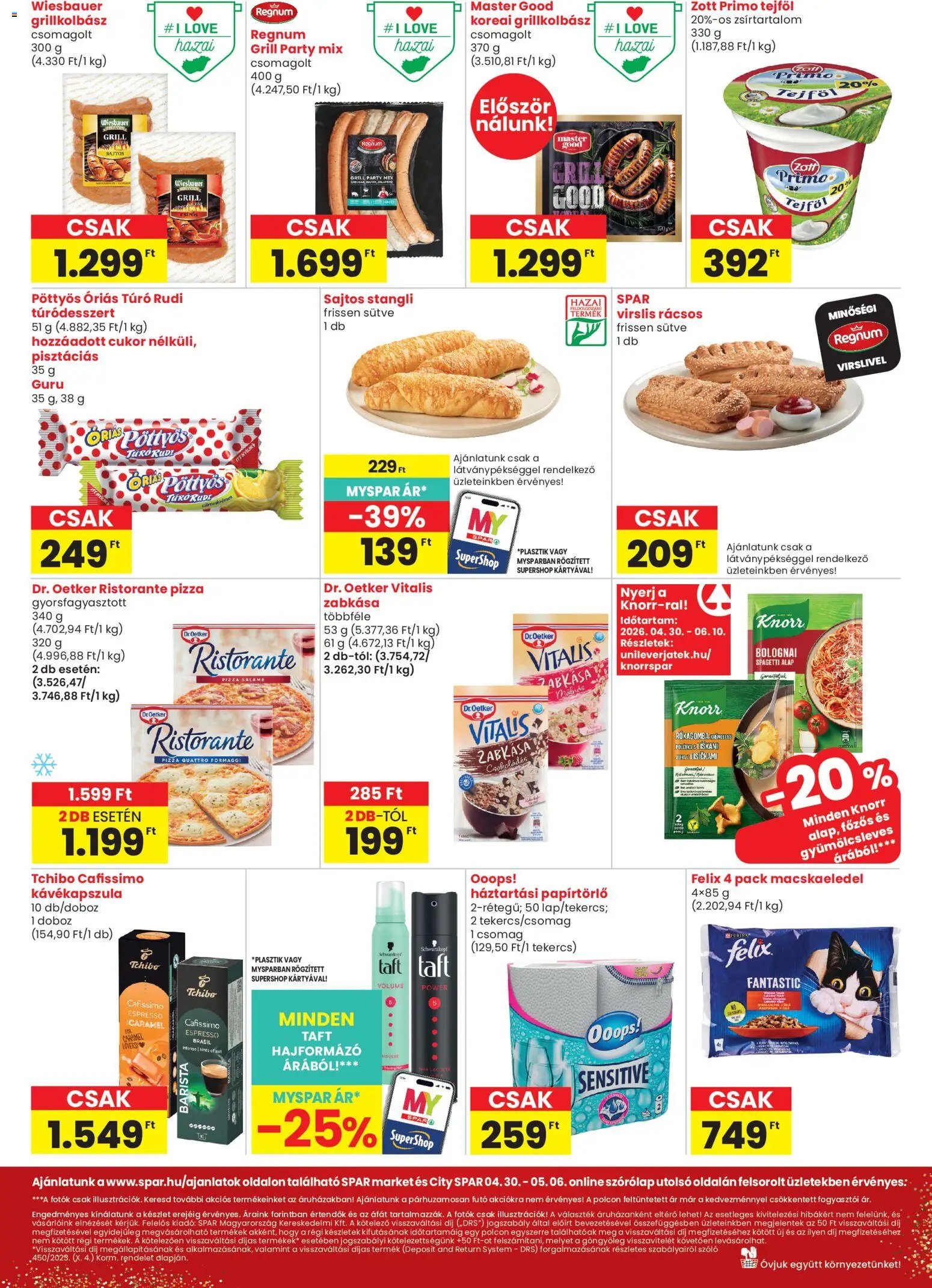 Spar Market újság 2026.04.30. Spar Market akciós újság (2026-04-30 - 2026-05-06)