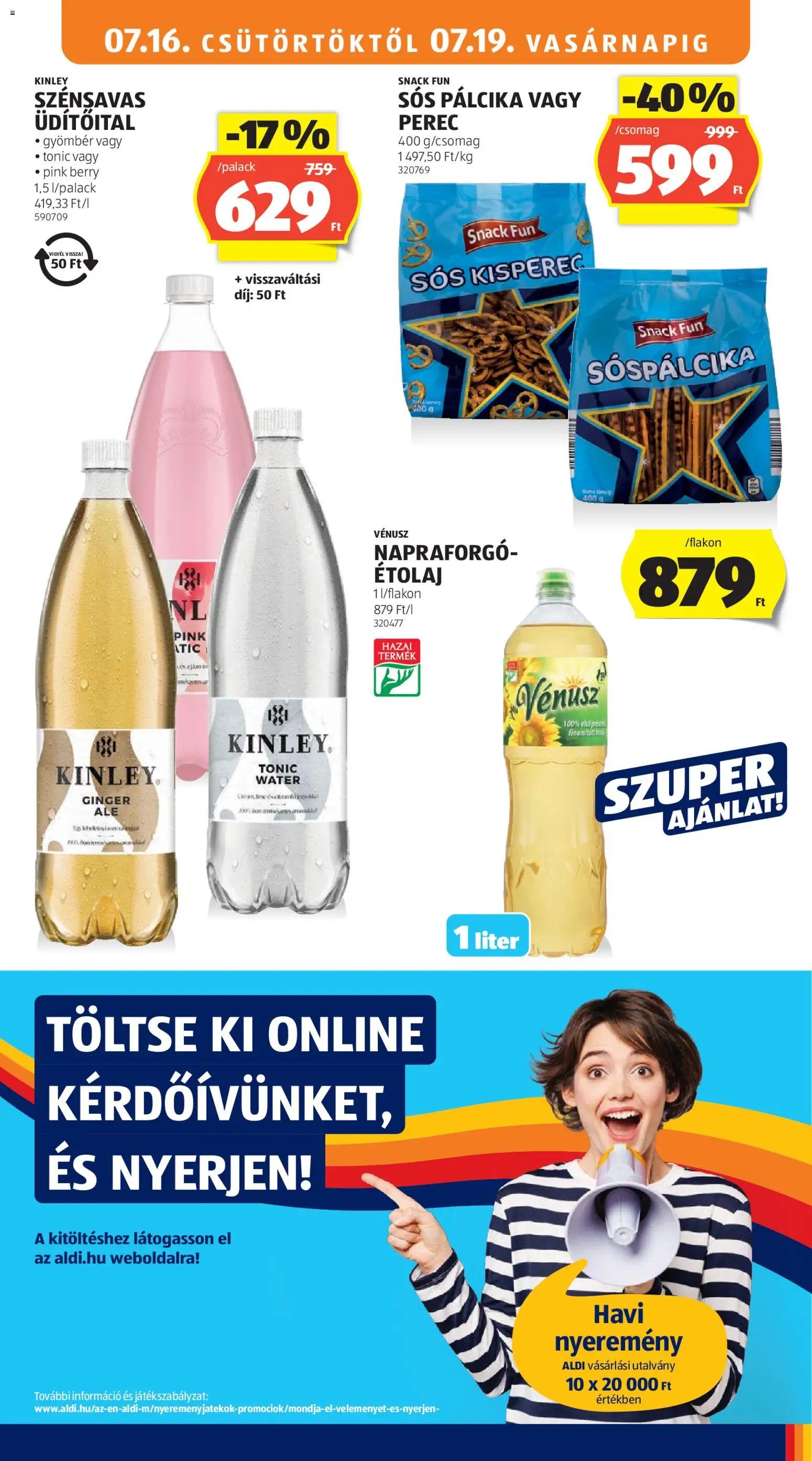 Aldi újság 2026.07.16. Aldi akciós újság