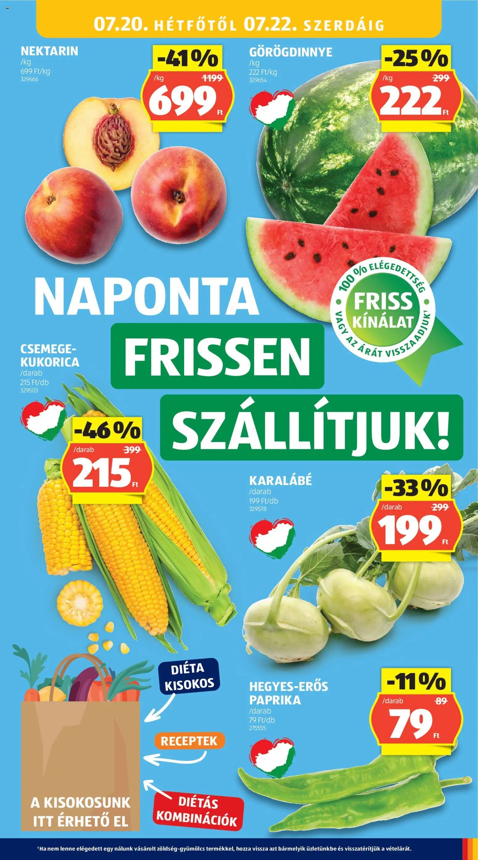 Aldi újság 2026.07.16. Aldi akciós újság