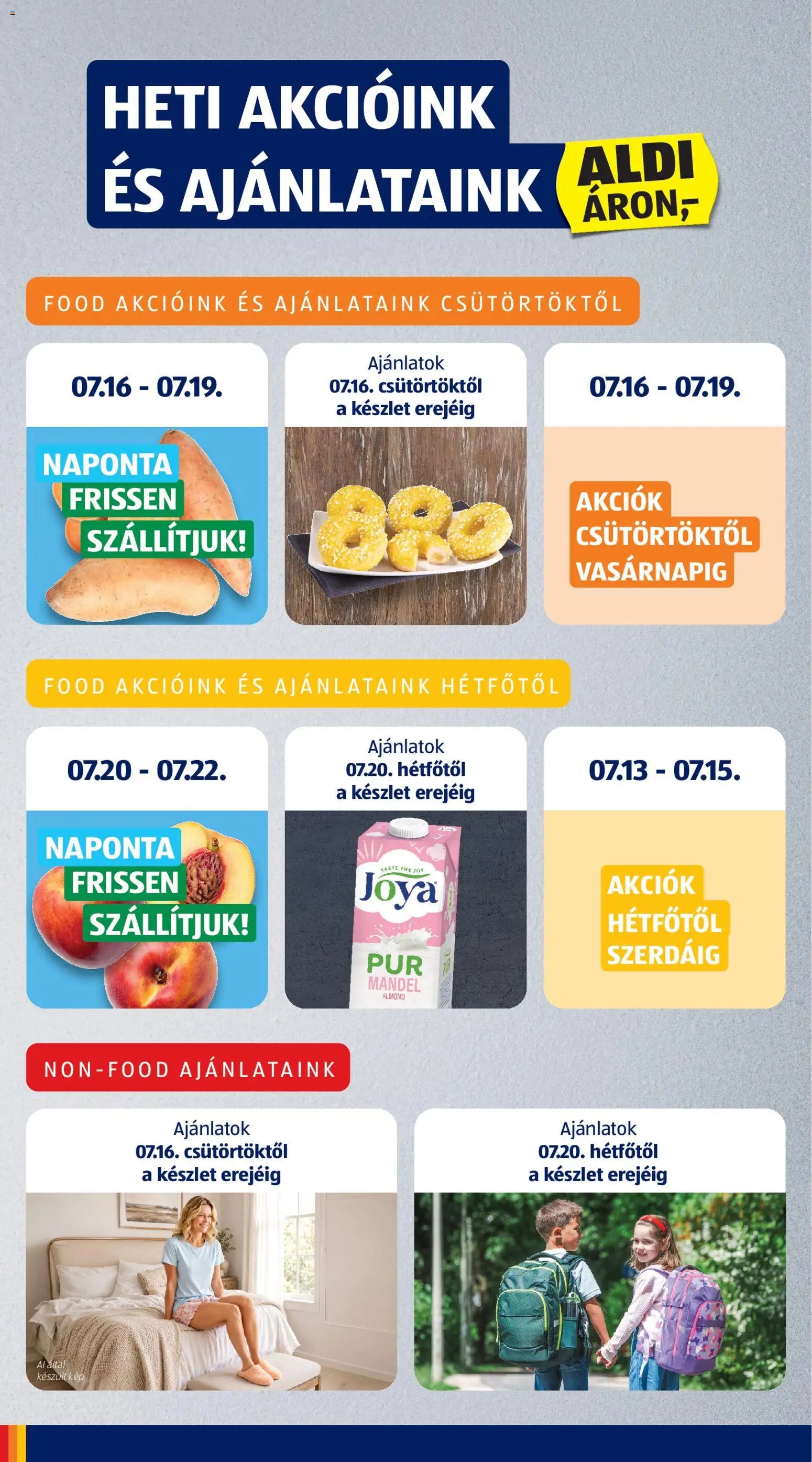 Aldi újság 2026.07.16. Aldi akciós újság
