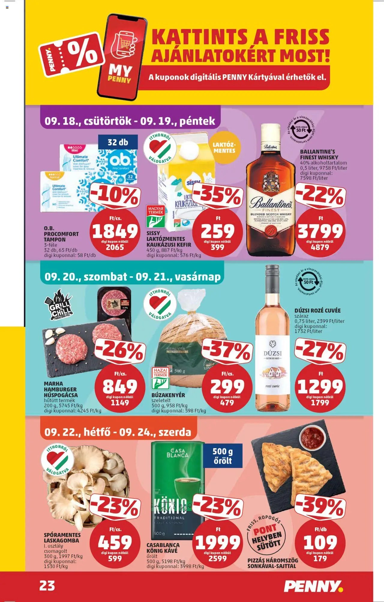PENNY újság 2025.09.18. Akciós újság PENNY (2025-09-18 - 2025-09-24)