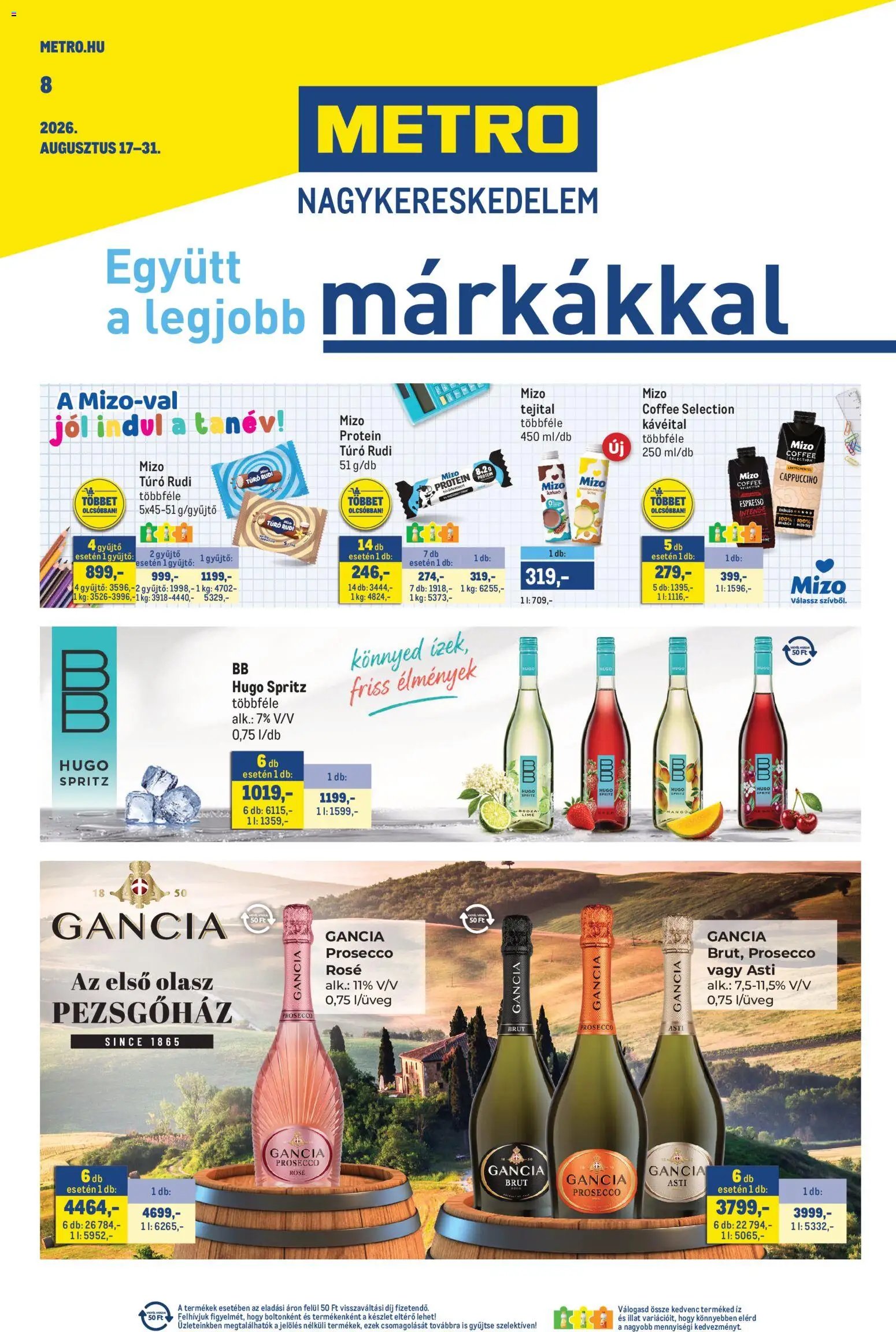 Metro újság 2026.08.17. Metro Márkák katalógus 2026/08