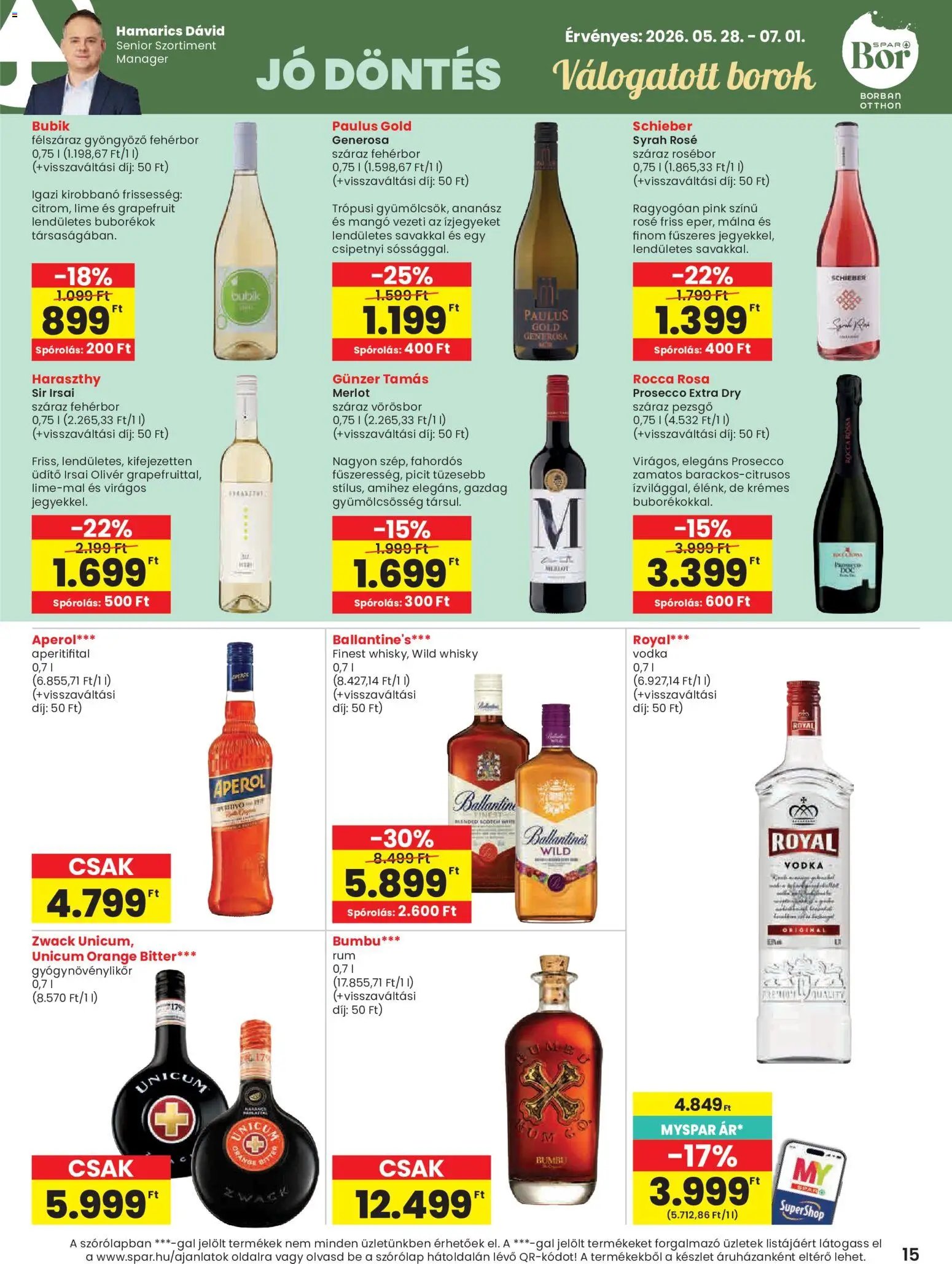 Spar újság 2026.05.28. Spar akciós újság (2026-05-28 - 2026-06-03)