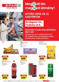 Spar Market újság 2026.03.12. Spar Market Bp. Thököly út üzlet megújulás (2026-03-12 - 2026-03-18)