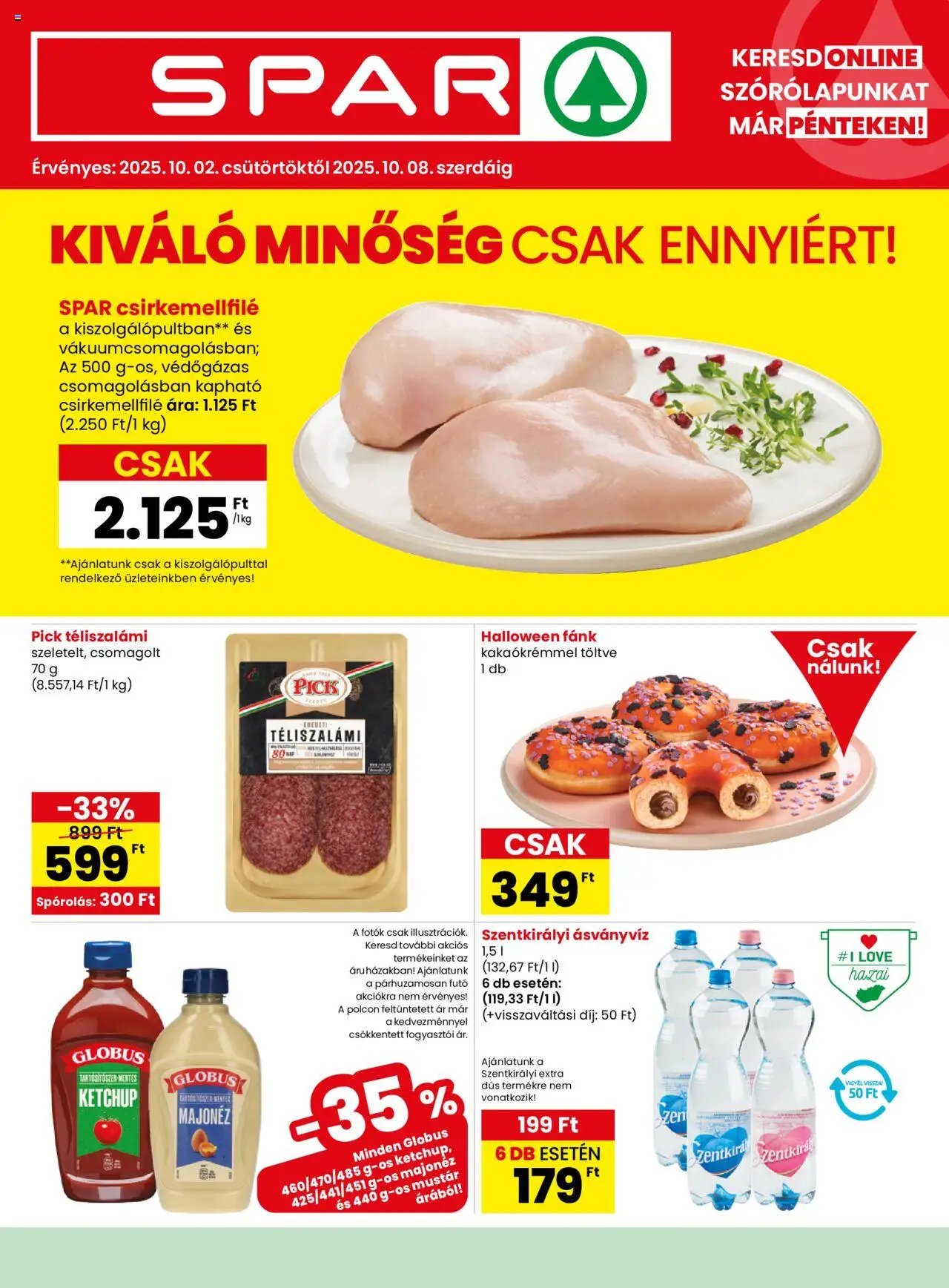 Spar újság 2025.10.02. Akciós újság Spar (2025-10-02 - 2025-10-08)