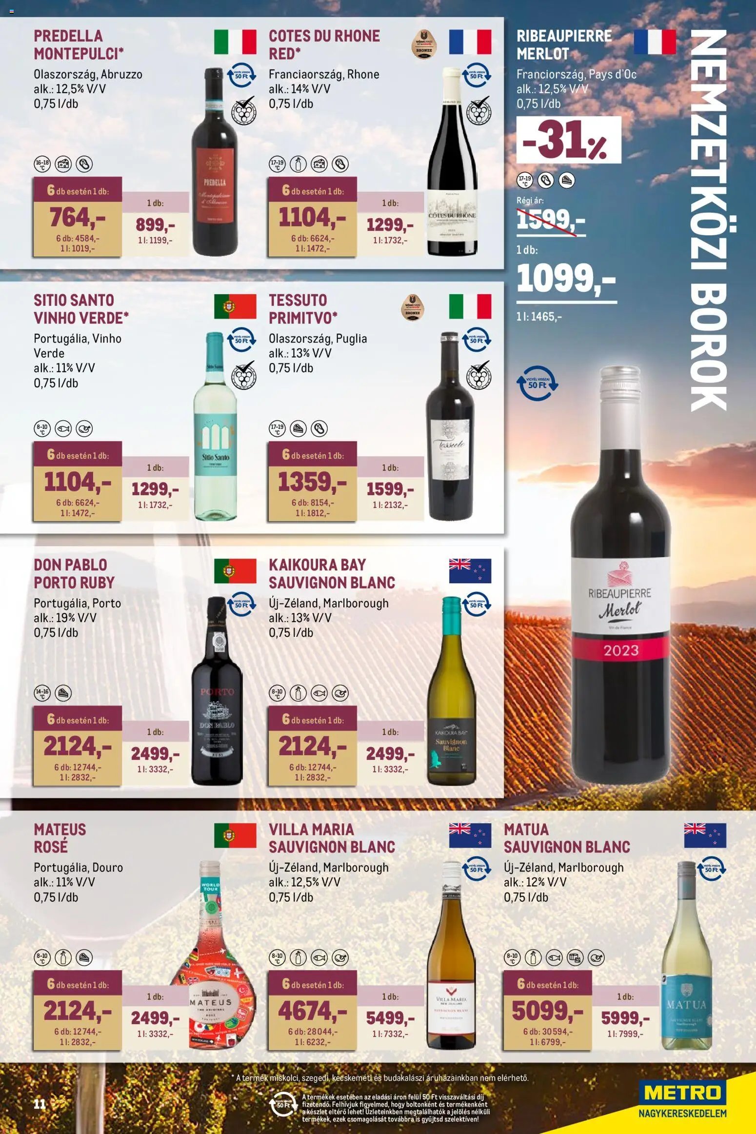 Metro újság 2026.04.01. Metro Tavaszi borkatalógus 2026/04 (2026-04-01 - 2026-04-30)