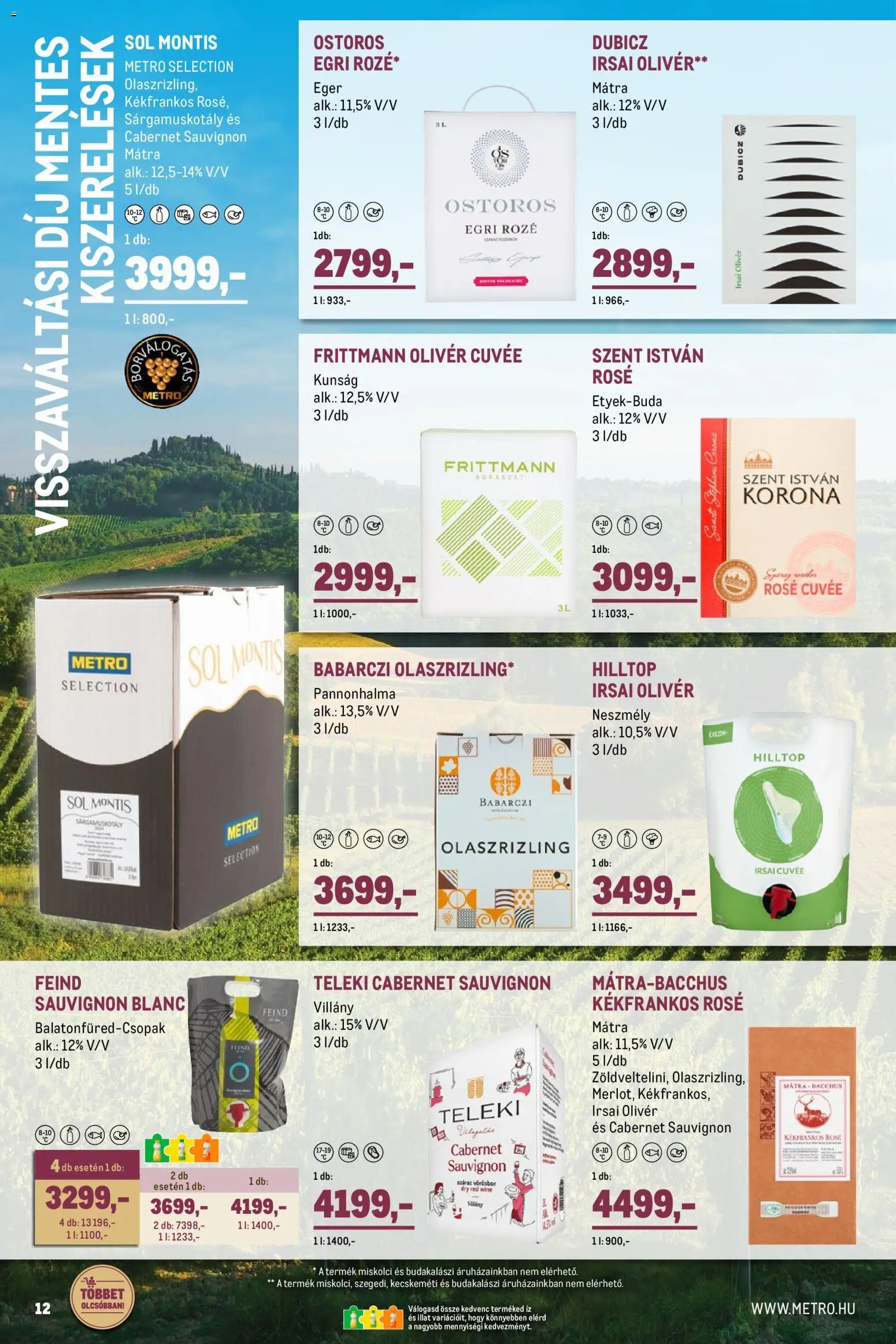 Metro újság 2026.04.01. Metro Tavaszi borkatalógus 2026/04 (2026-04-01 - 2026-04-30)