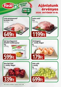 Reál Bevásárló hétvége - Pest megye 2026.10.14. - lapozható formában szórólap ✳️
