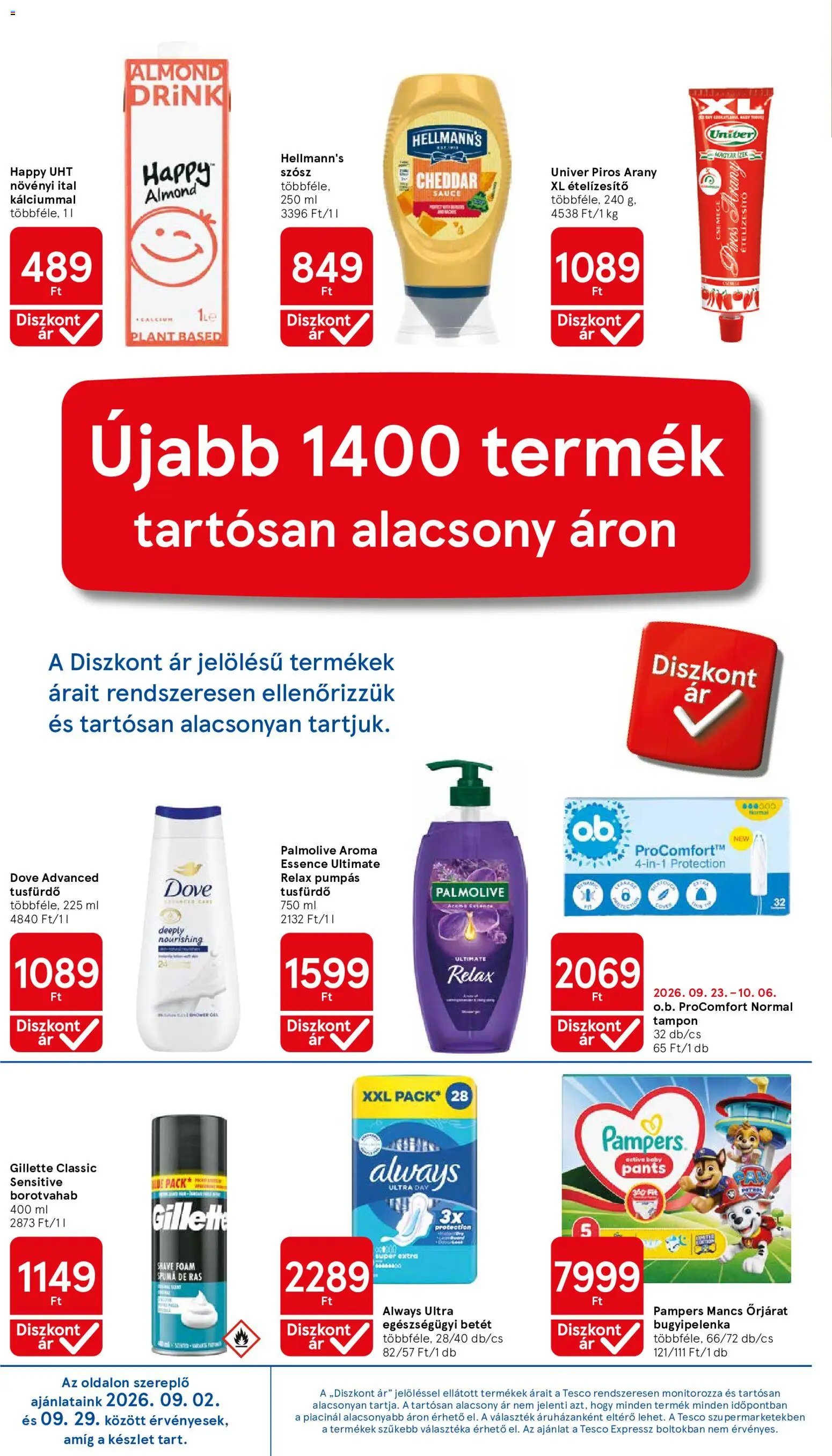 Tesco újság 2026.09.24. Tesco aktuális akciós újság